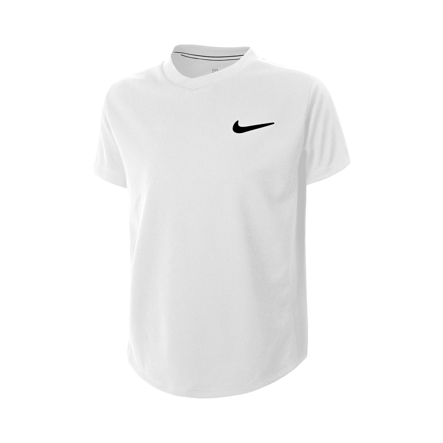 Nike Court Dri-Fit T-shirt Jongens - wit, zwart Nike Court Dri-Fit T-shirt Jongens - wit, zwart