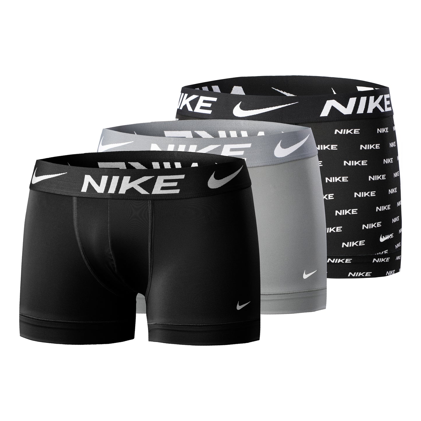 Nike Dri-FIT Essential Micro Trunk Boxershort Verpakking 3 Stuks Heren-Zwart,Grijs Nike Dri-FIT Essential Micro Trunk Boxershort Verpakking 3 Stuks Heren-Zwart,Grijs