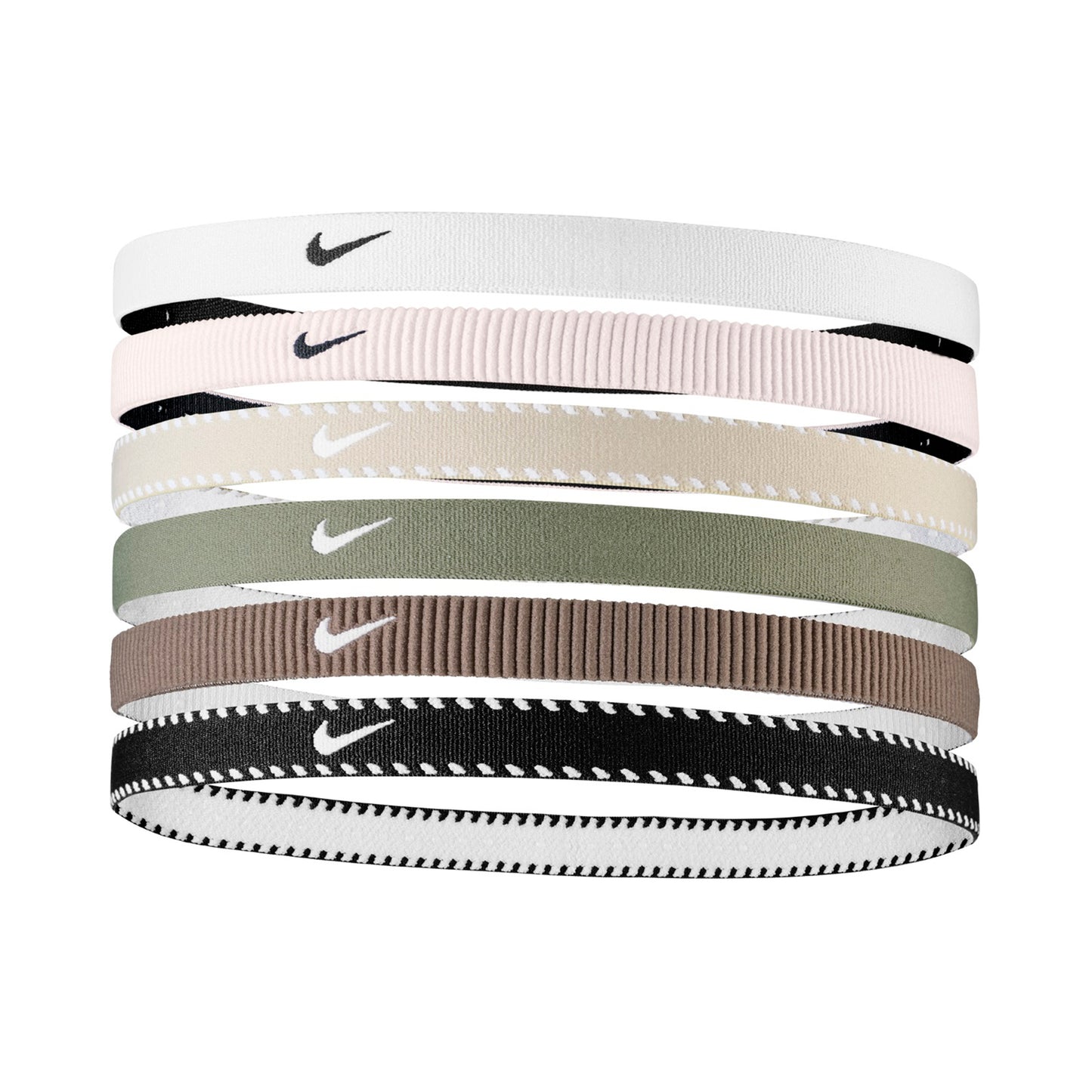 Nike Nike Flex Classic Haarband Verpakking 6 Stuks-Wit,Donkerblauw Nike Nike Flex Classic Haarband Verpakking 6 Stuks-Wit,Donkerblauw