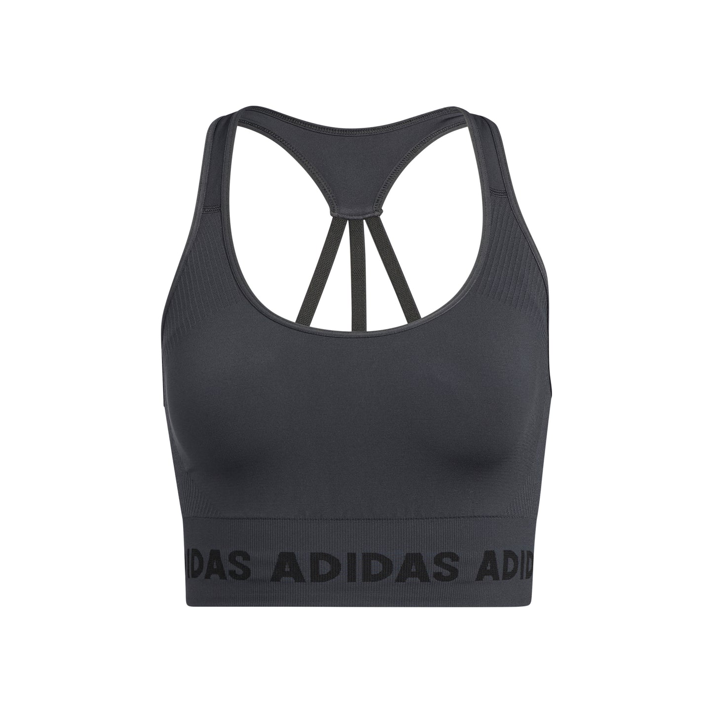 adidas Aeroknit Soutien-gorge sport Femmes - gris foncé, noir adidas Aeroknit Soutien-gorge sport Femmes - gris foncé, noir