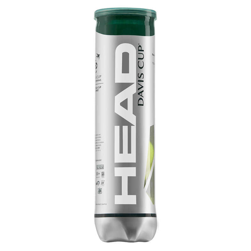 HEAD Davis Cup Tube de 4 HEAD Davis Cup Tube de 4