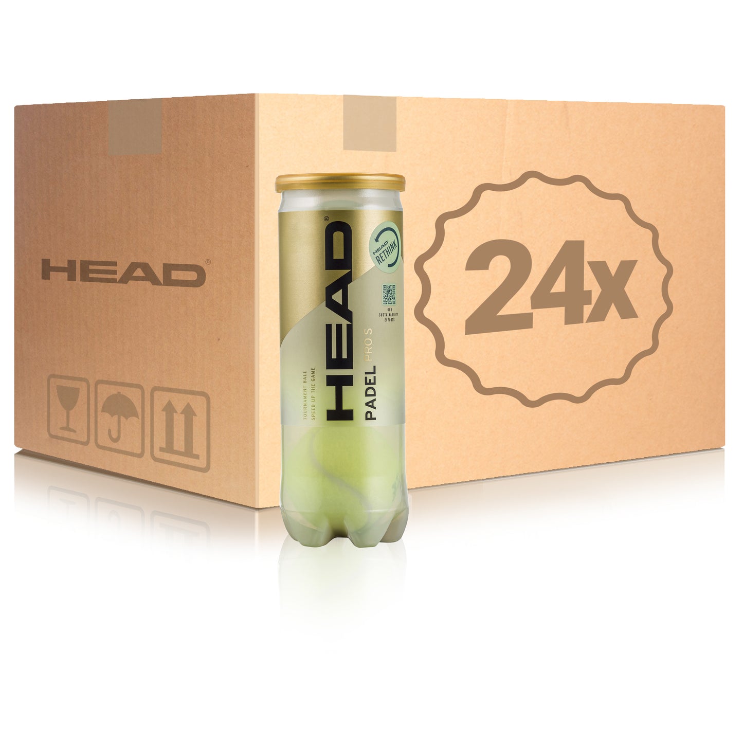 HEAD 24x verpakking 3 stuks Padel Pro S In een doos HEAD 24x verpakking 3 stuks Padel Pro S In een doos