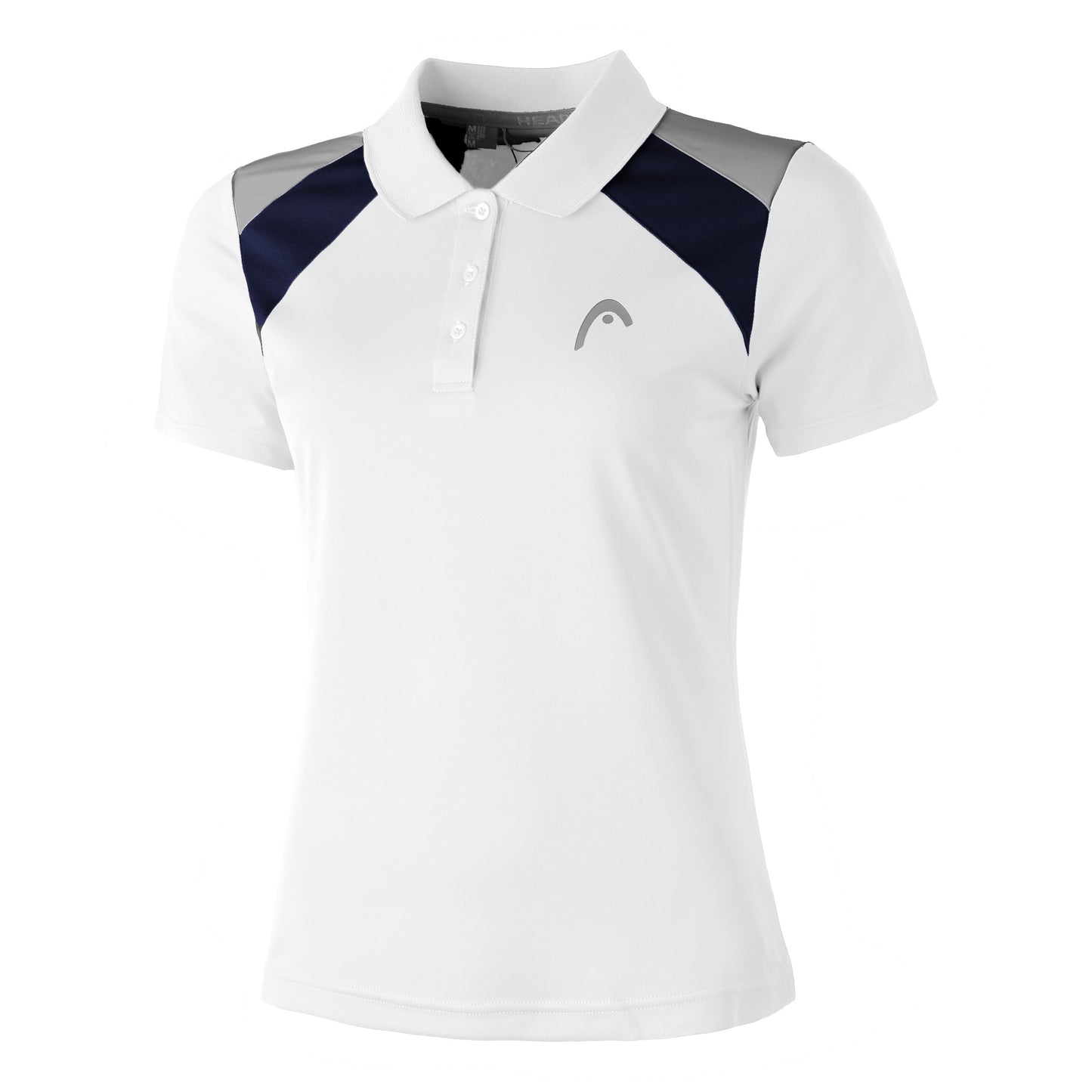 HEAD Club Polo Dames-Wit,Blauw HEAD Club Polo Dames-Wit,Blauw