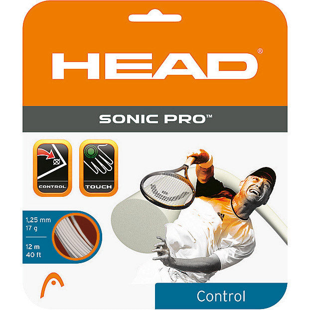 HEAD Sonic Pro Cordage En Garniture 12m-Blanc HEAD Sonic Pro Cordage En Garniture 12m-Blanc
