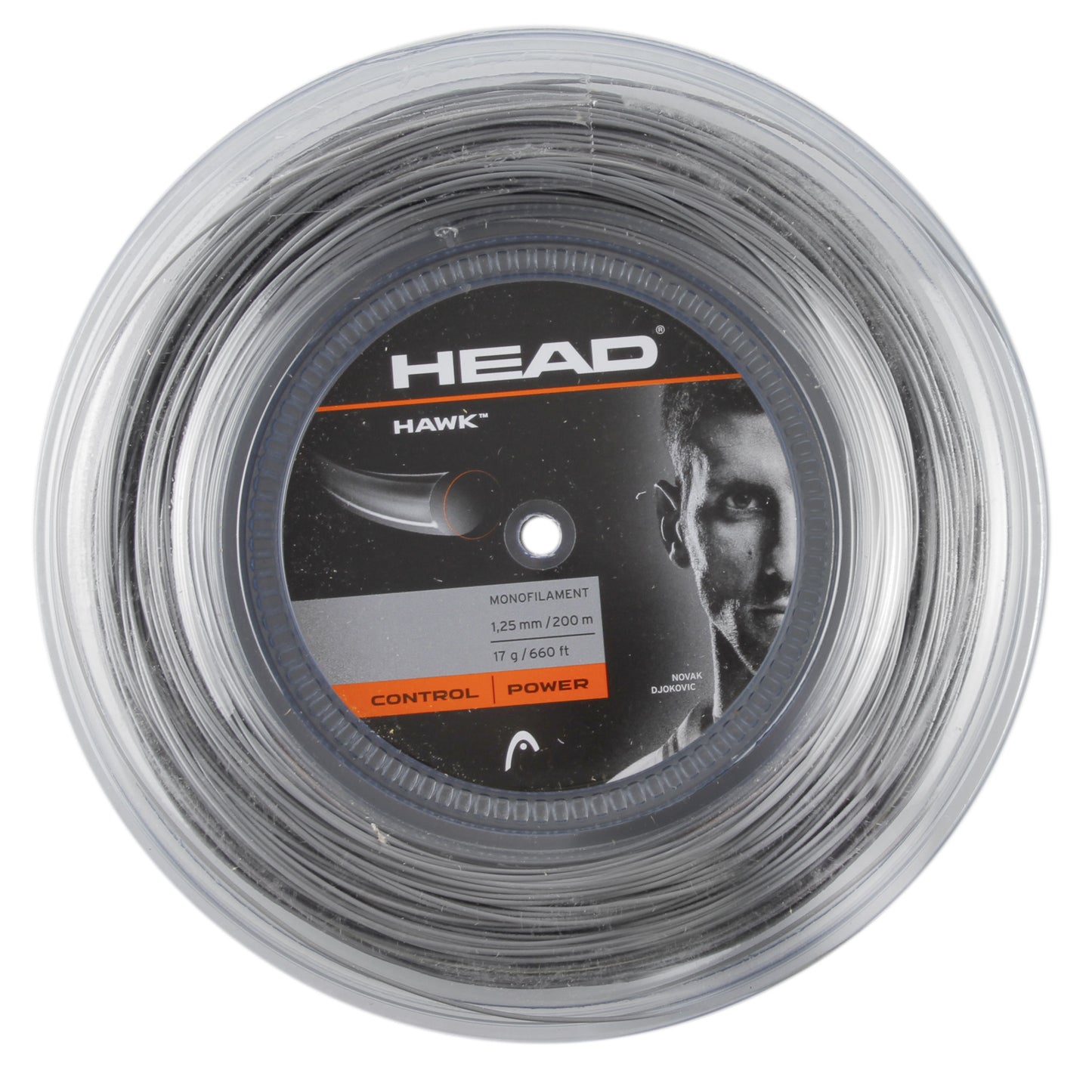 HEAD Hawk Rol Snaren 200m-Grijs HEAD Hawk Rol Snaren 200m-Grijs