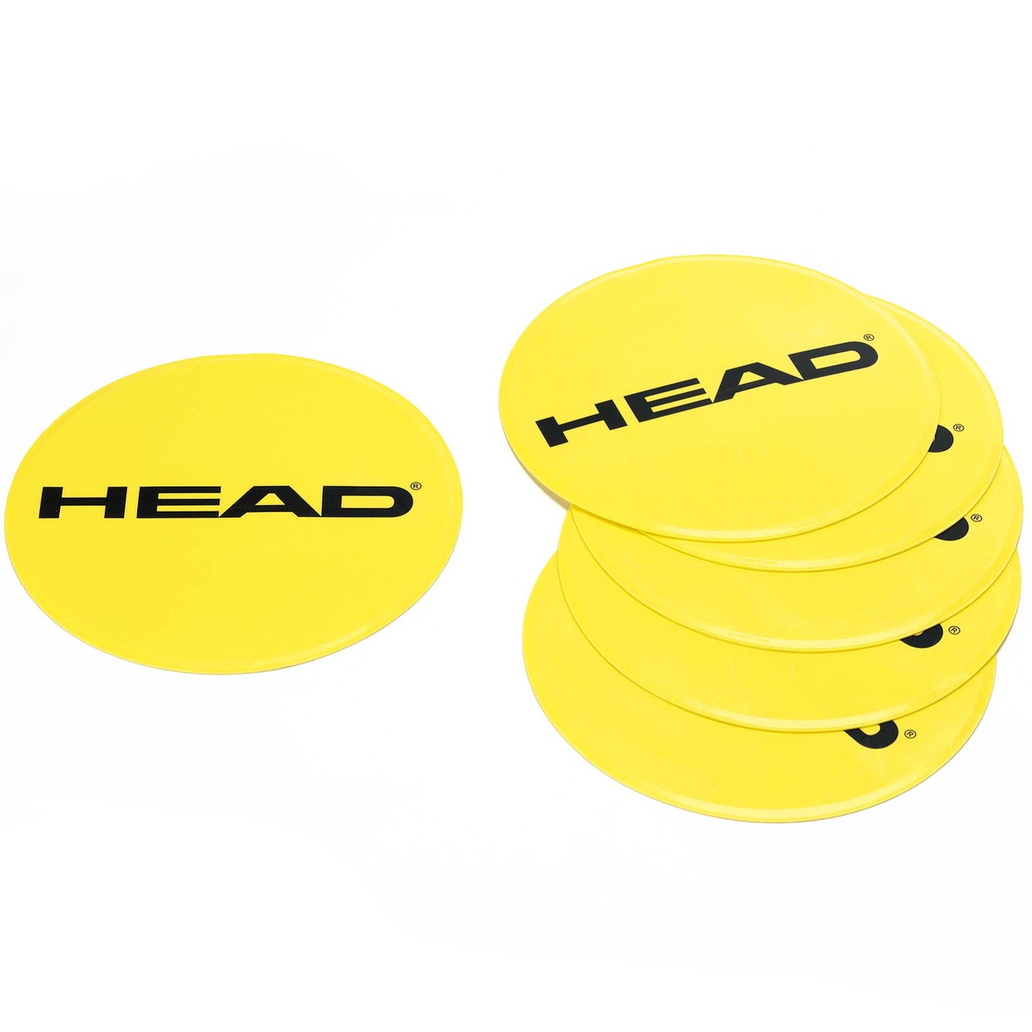 HEAD Marquage Arrivée Pack De 6 Rond-Jaune HEAD Marquage Arrivée Pack De 6 Rond-Jaune
