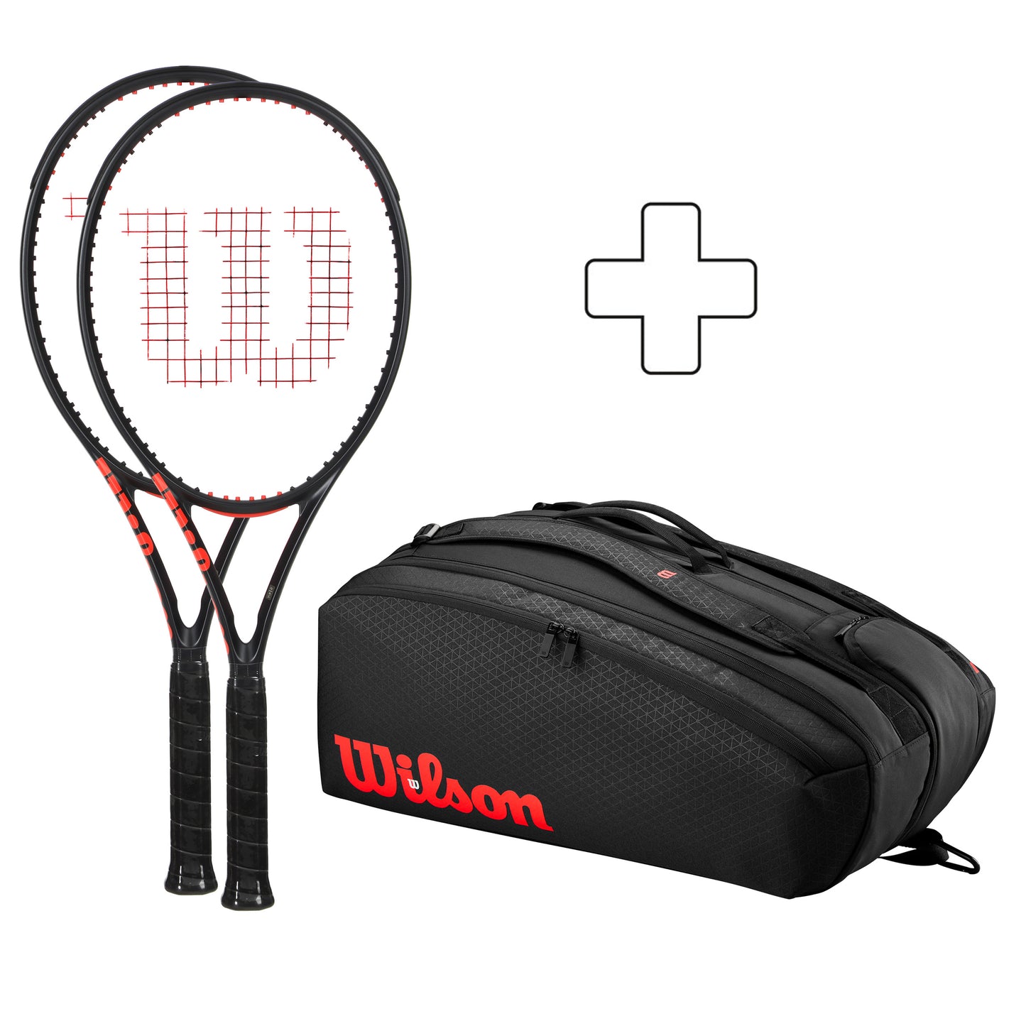 Wilson 2x Clash 100 Pro V3.0 + sac de tennis Wilson 2x Clash 100 Pro V3.0 + sac de tennis