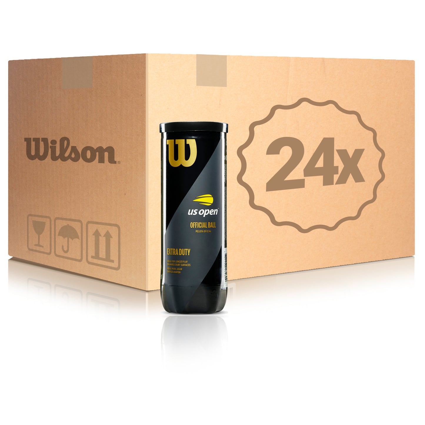 Wilson 24 Tubes de 3 US Open En carton Wilson 24 Tubes de 3 US Open En carton