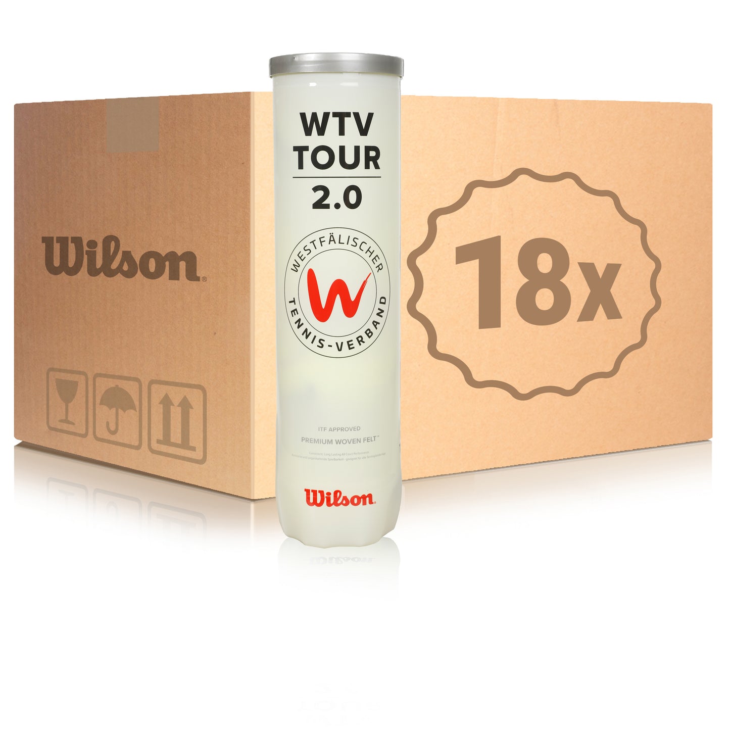 Wilson 18 tubes de 4 WTV TOUR 2.0 Wilson 18 tubes de 4 WTV TOUR 2.0