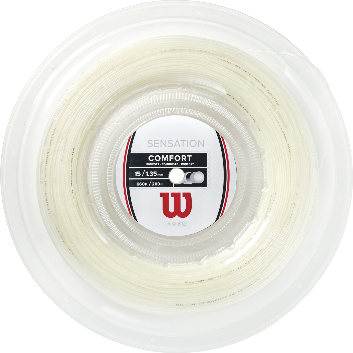 Wilson Sensation Rol Snaren 200m-Natuurlijke Kleuren Wilson Sensation Rol Snaren 200m-Natuurlijke Kleuren