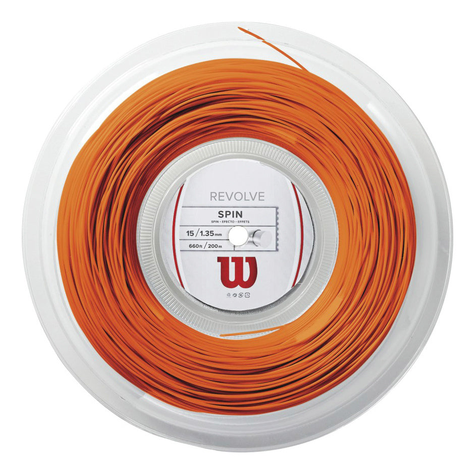 Wilson Revolve Rol Snaren 200m-Oranje Wilson Revolve Rol Snaren 200m-Oranje