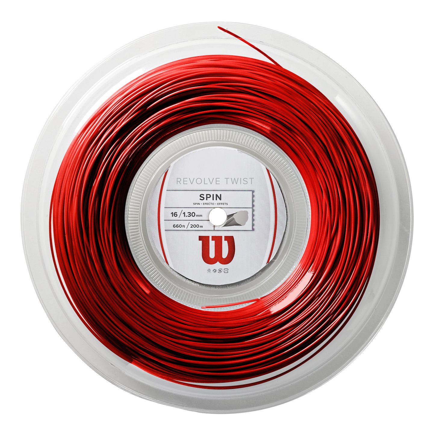 Wilson Revolve Twist Bobine Cordage 200m-Rouge Wilson Revolve Twist Bobine Cordage 200m-Rouge