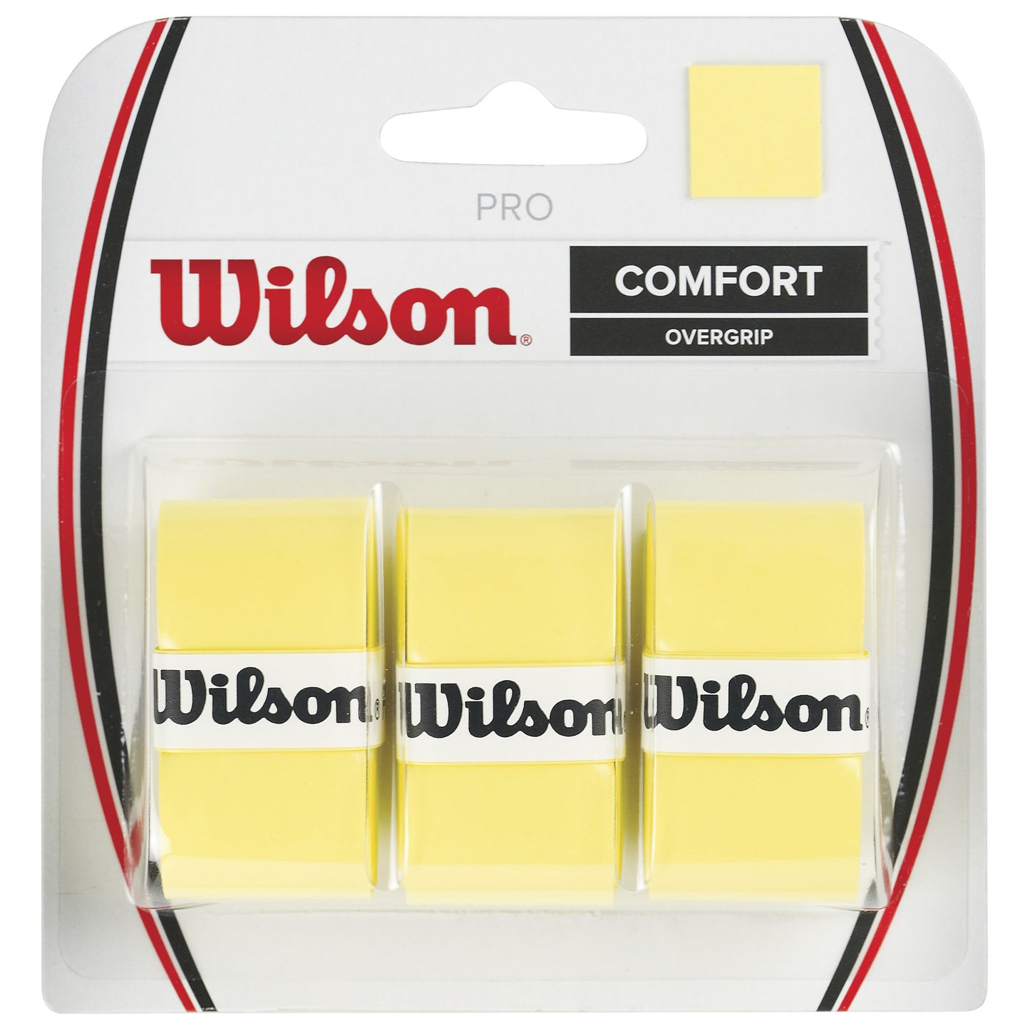 Wilson Pro Overgrip Verpakking 3 stuks - geel Wilson Pro Overgrip Verpakking 3 stuks - geel