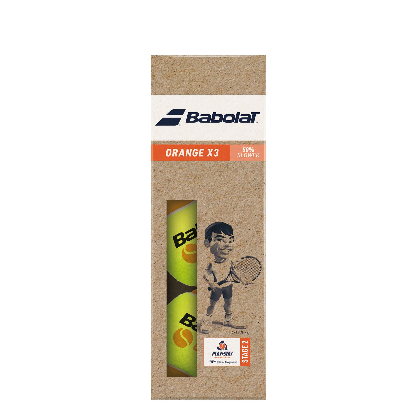 Babolat Orange (Stage 2) Verpakking 3 Stuks Babolat Orange (Stage 2) Verpakking 3 Stuks