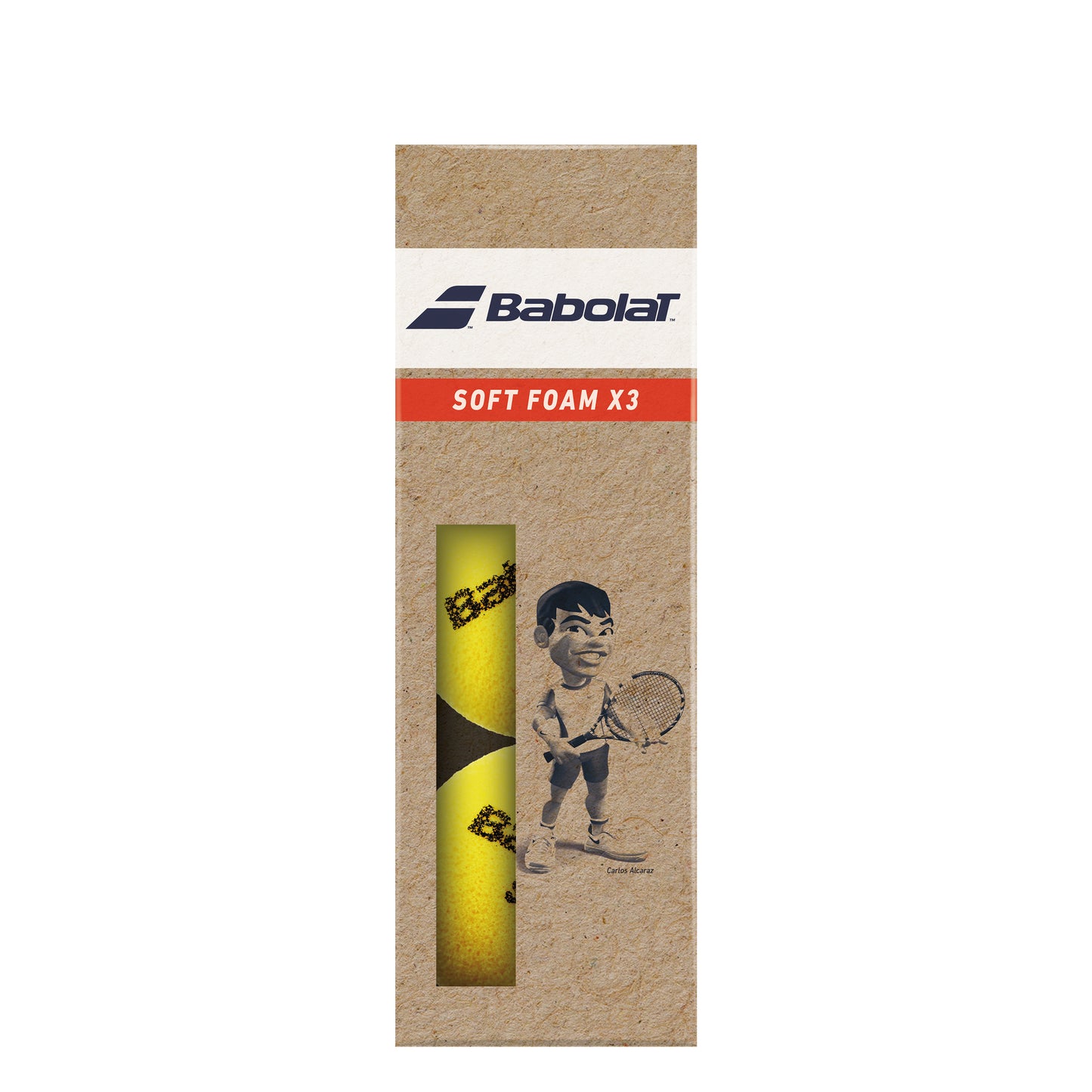 Babolat Soft Foam Sac De 3 Balles Babolat Soft Foam Sac De 3 Balles