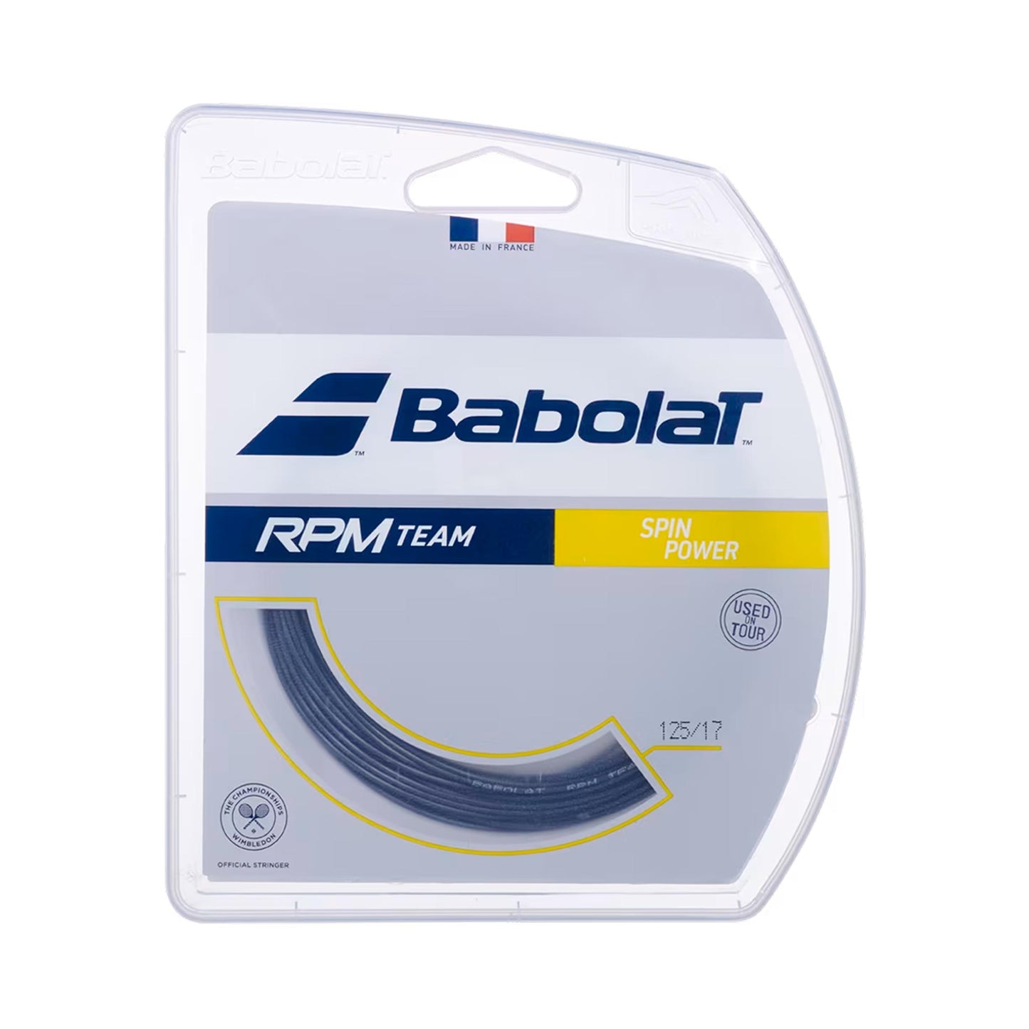 Babolat Team RPM Team Cordage En Garniture 12m-Noir Babolat Team RPM Team Cordage En Garniture 12m-Noir