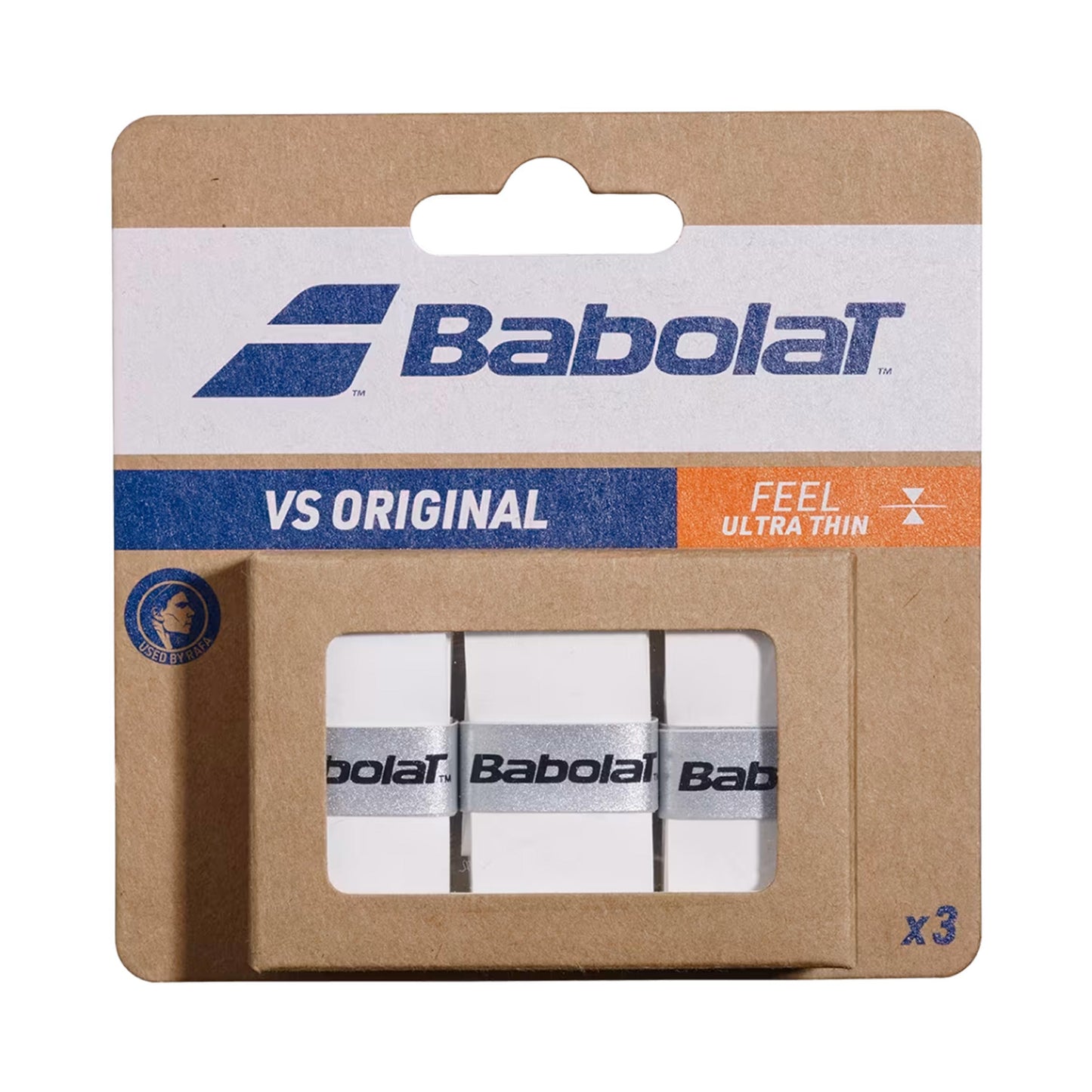 Babolat VS Grip Original Verpakking 3 Stuks-Wit Babolat VS Grip Original Verpakking 3 Stuks-Wit