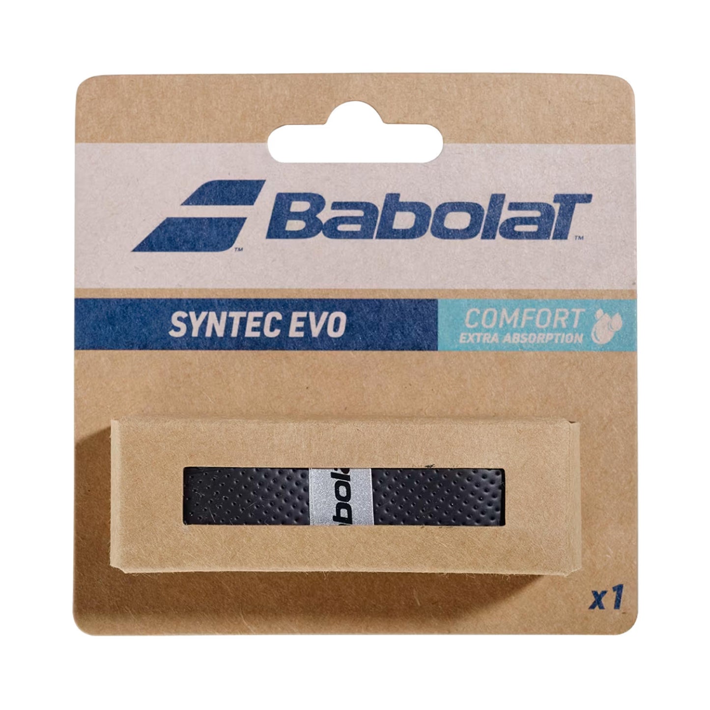 Babolat Syntec Evo Grip Verpakking 1 Stuk-Zwart Babolat Syntec Evo Grip Verpakking 1 Stuk-Zwart
