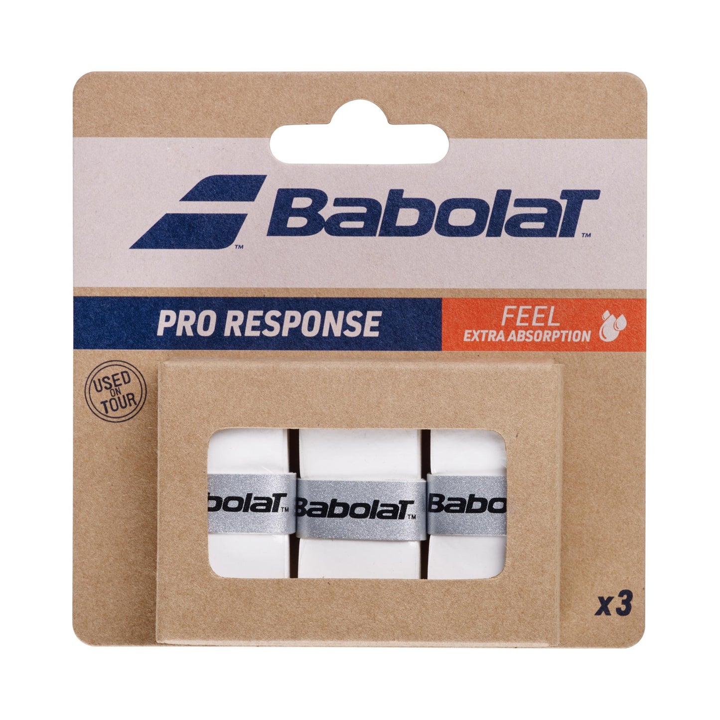Babolat Pro Response Verpakking 3 Stuks-Wit Babolat Pro Response Verpakking 3 Stuks-Wit