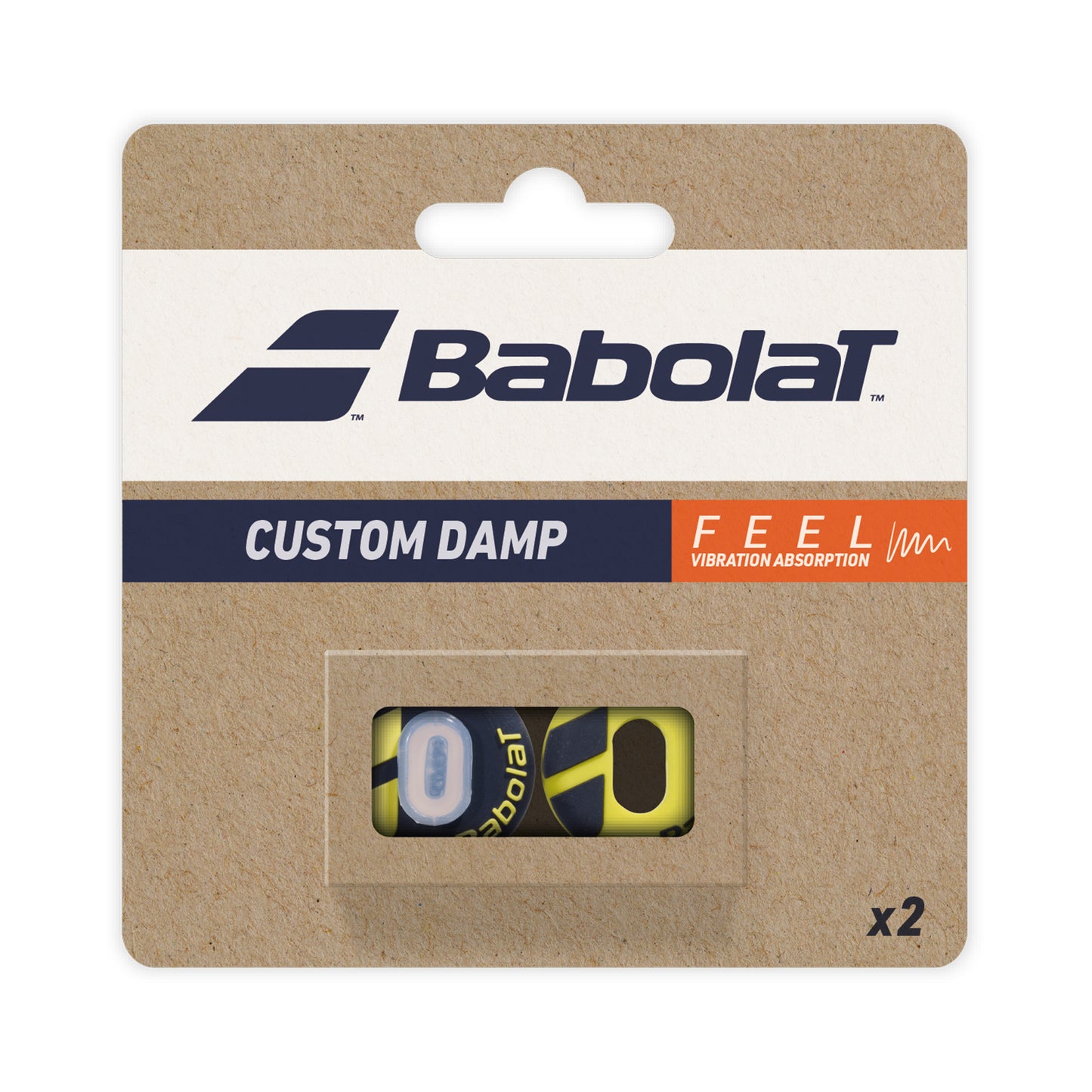 Babolat Custom Damp Antivibrateur Pack De 2 Unités-Noir,Jaune Babolat Custom Damp Antivibrateur Pack De 2 Unités-Noir,Jaune