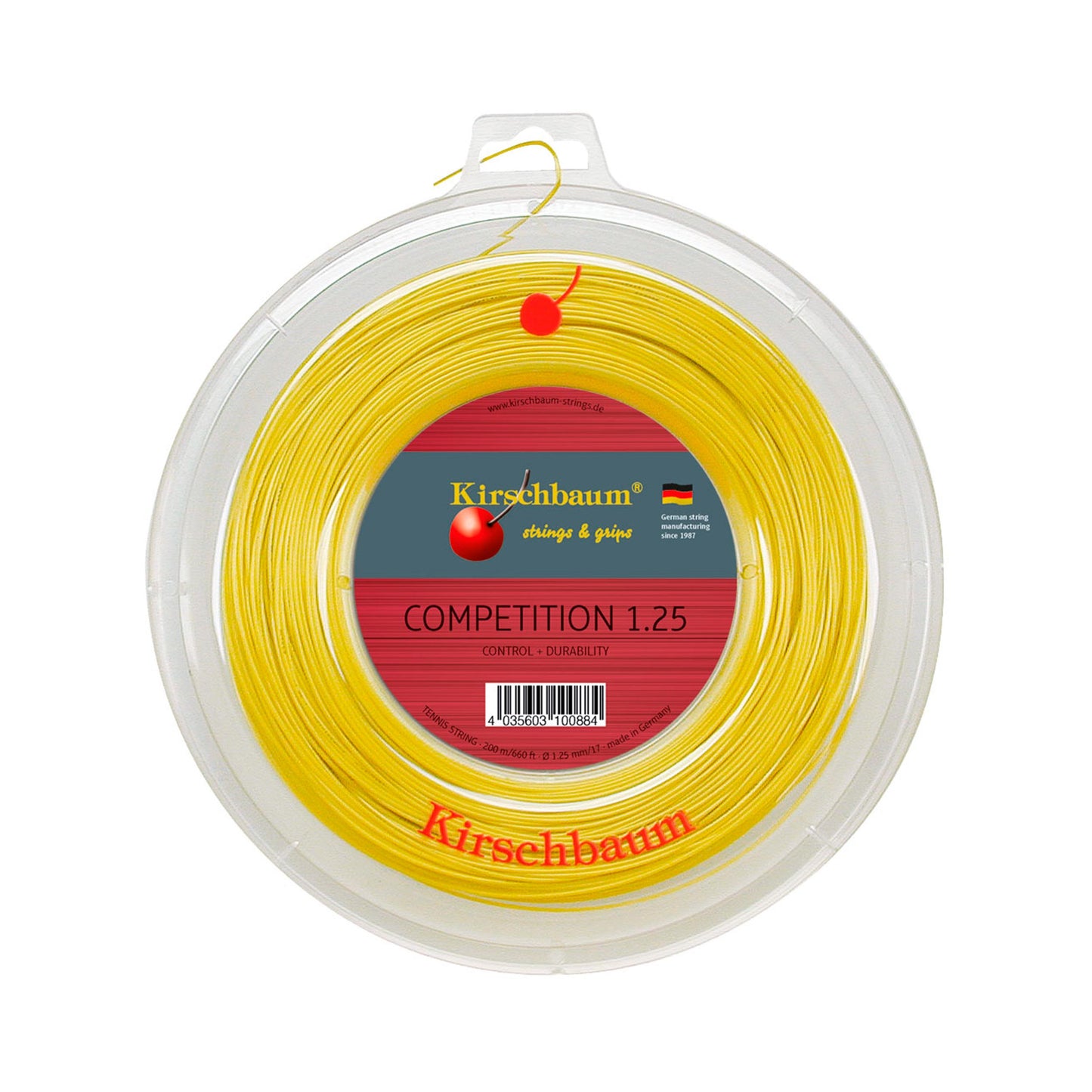 Kirschbaum Competition Bobine Cordage 200m-Jaune Kirschbaum Competition Bobine Cordage 200m-Jaune