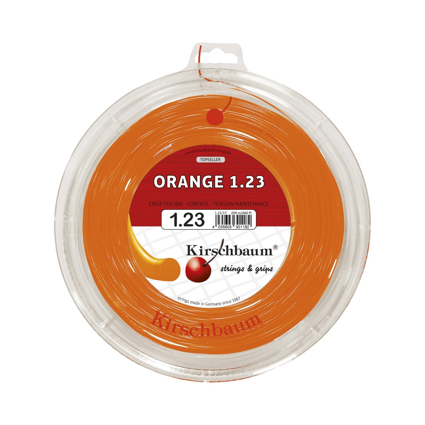 Kirschbaum Super Smash Bobine Cordage 200m-Orange Kirschbaum Super Smash Bobine Cordage 200m-Orange