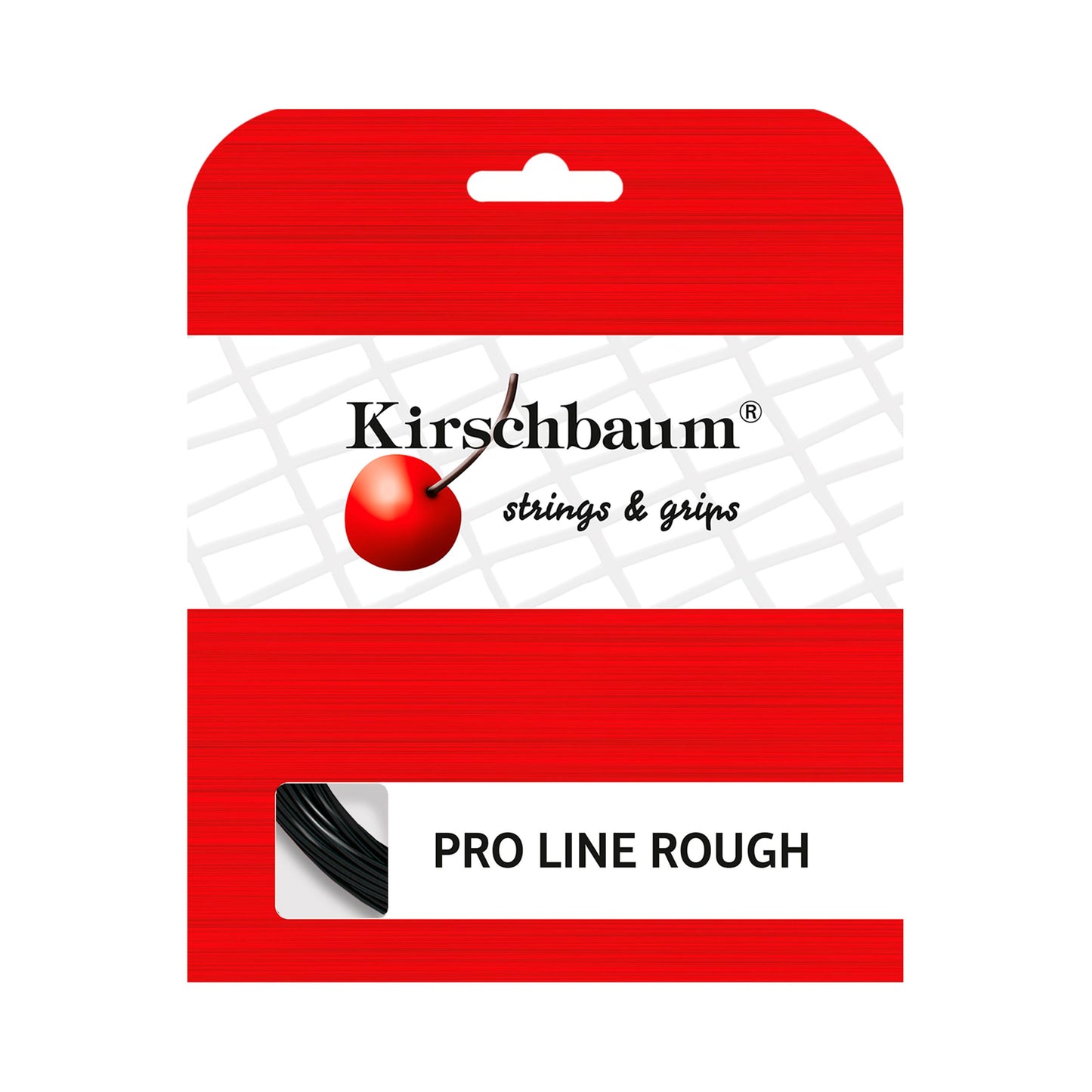 Kirschbaum Pro Line Rough Cordage En Garniture 12m-Noir Kirschbaum Pro Line Rough Cordage En Garniture 12m-Noir