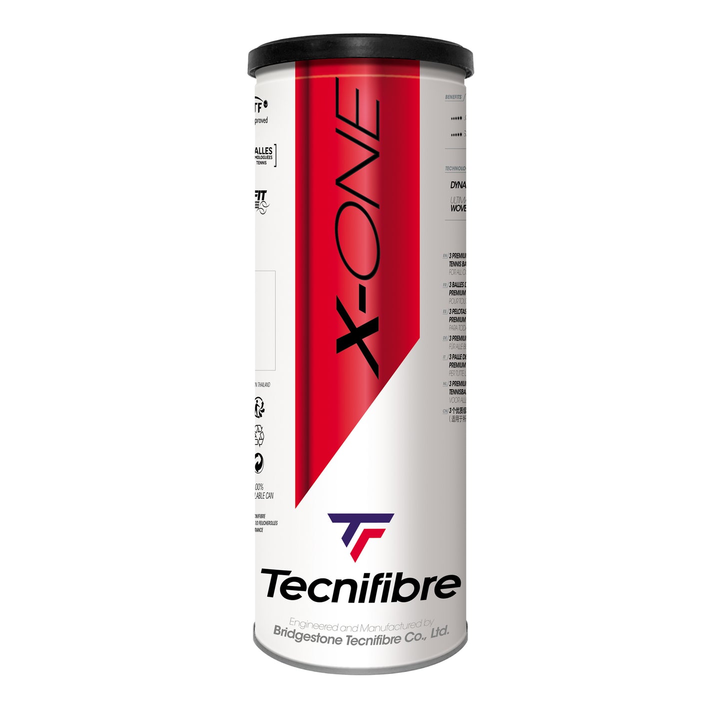 Tecnifibre X-One 3er Verpakking 3 Stuks Tecnifibre X-One 3er Verpakking 3 Stuks