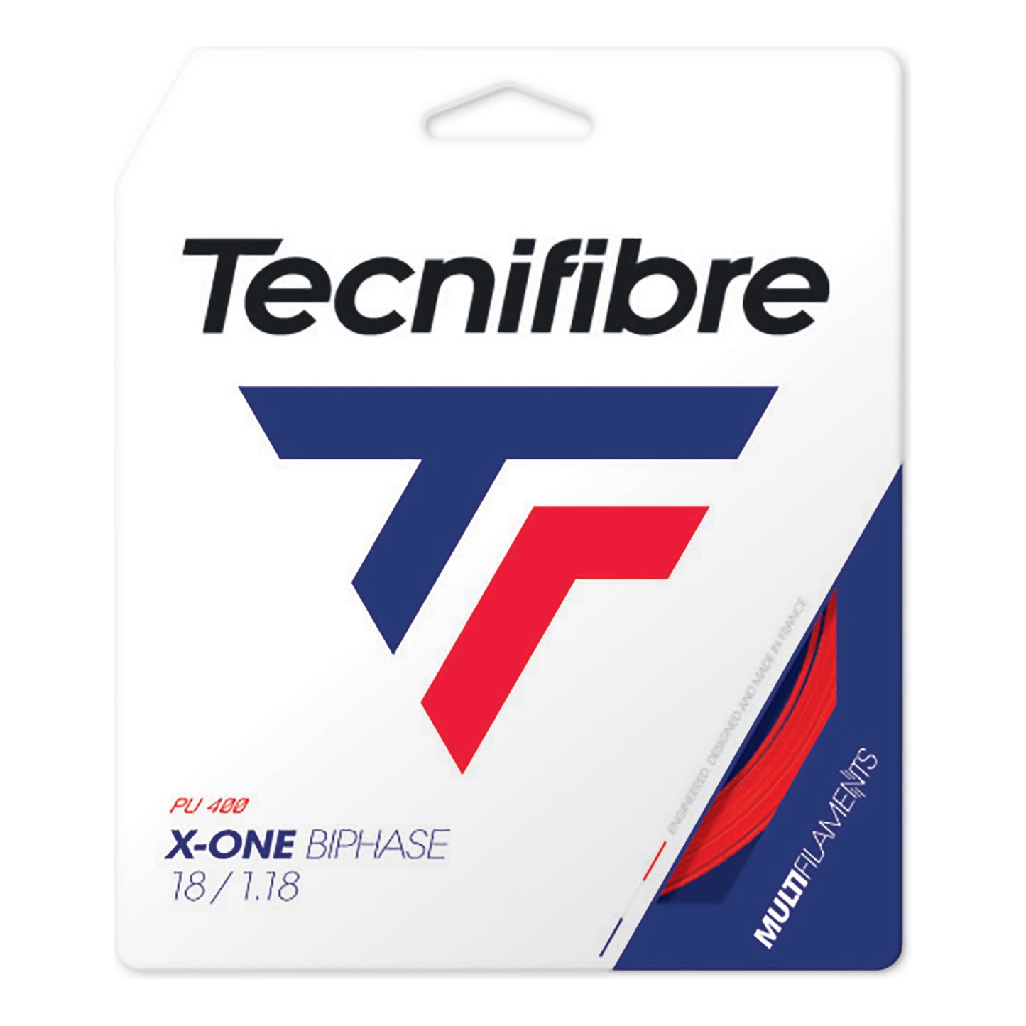 Tecnifibre X-One Biphase 12m Cordage En Garniture-Rouge Tecnifibre X-One Biphase 12m Cordage En Garniture-Rouge
