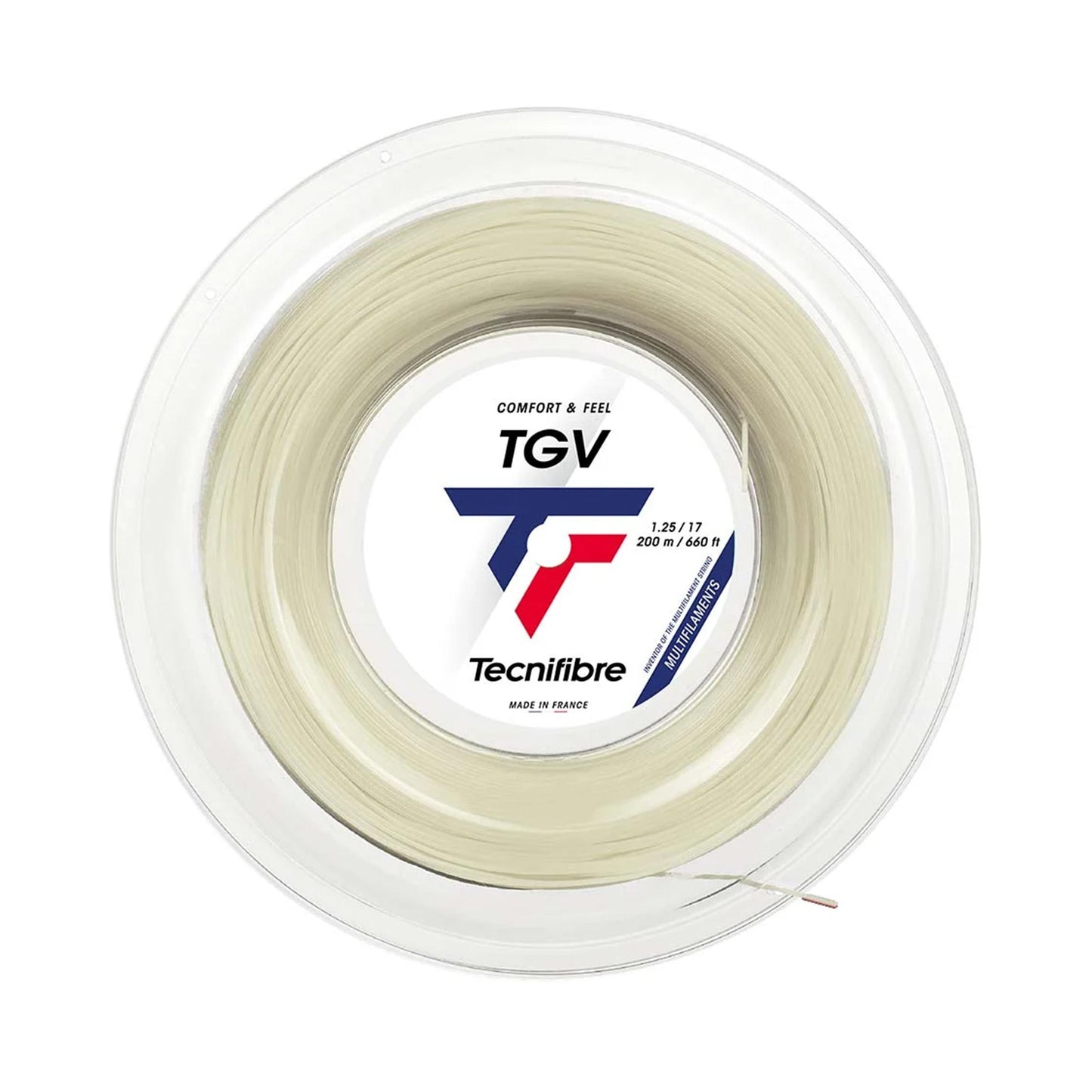 Tecnifibre TGV 200m Bobine Cordage-Écru Tecnifibre TGV 200m Bobine Cordage-Écru