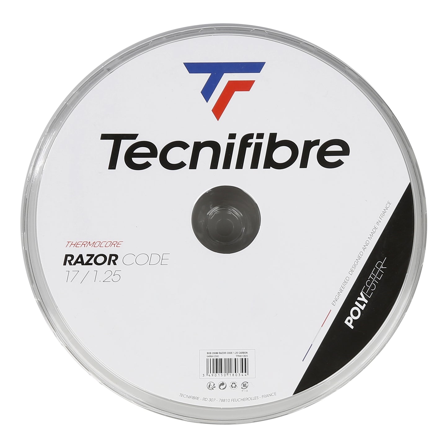 Tecnifibre Razor Code 200m Bobine Cordage-Gris Tecnifibre Razor Code 200m Bobine Cordage-Gris