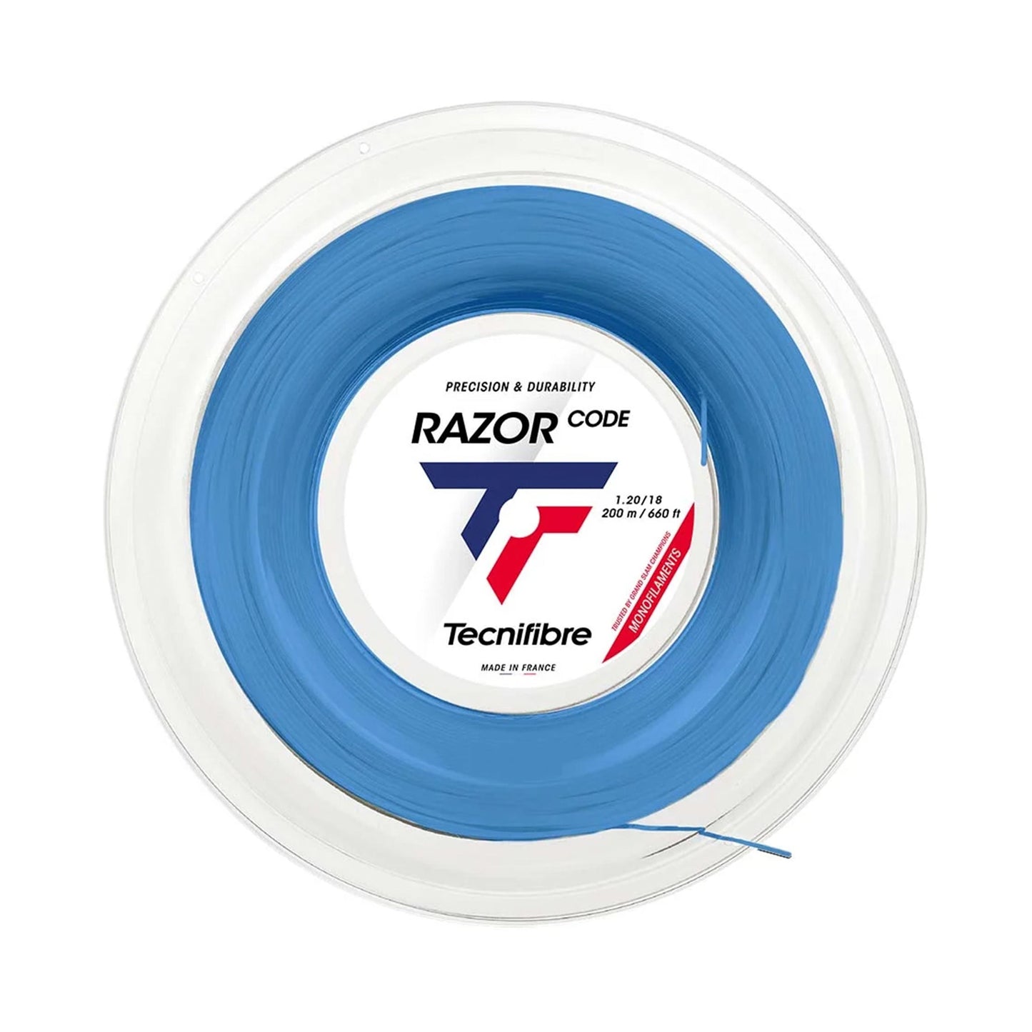 Tecnifibre Razor Code 200m Rol Snaren-Blauw Tecnifibre Razor Code 200m Rol Snaren-Blauw