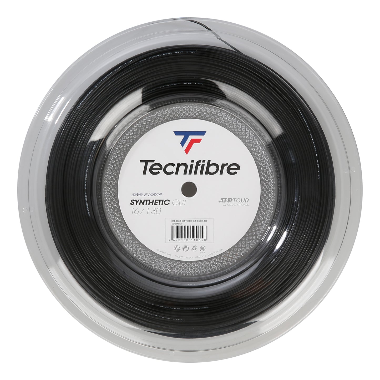 Tecnifibre Synthetic Gut 200m Rol Snaren-Zwart Tecnifibre Synthetic Gut 200m Rol Snaren-Zwart