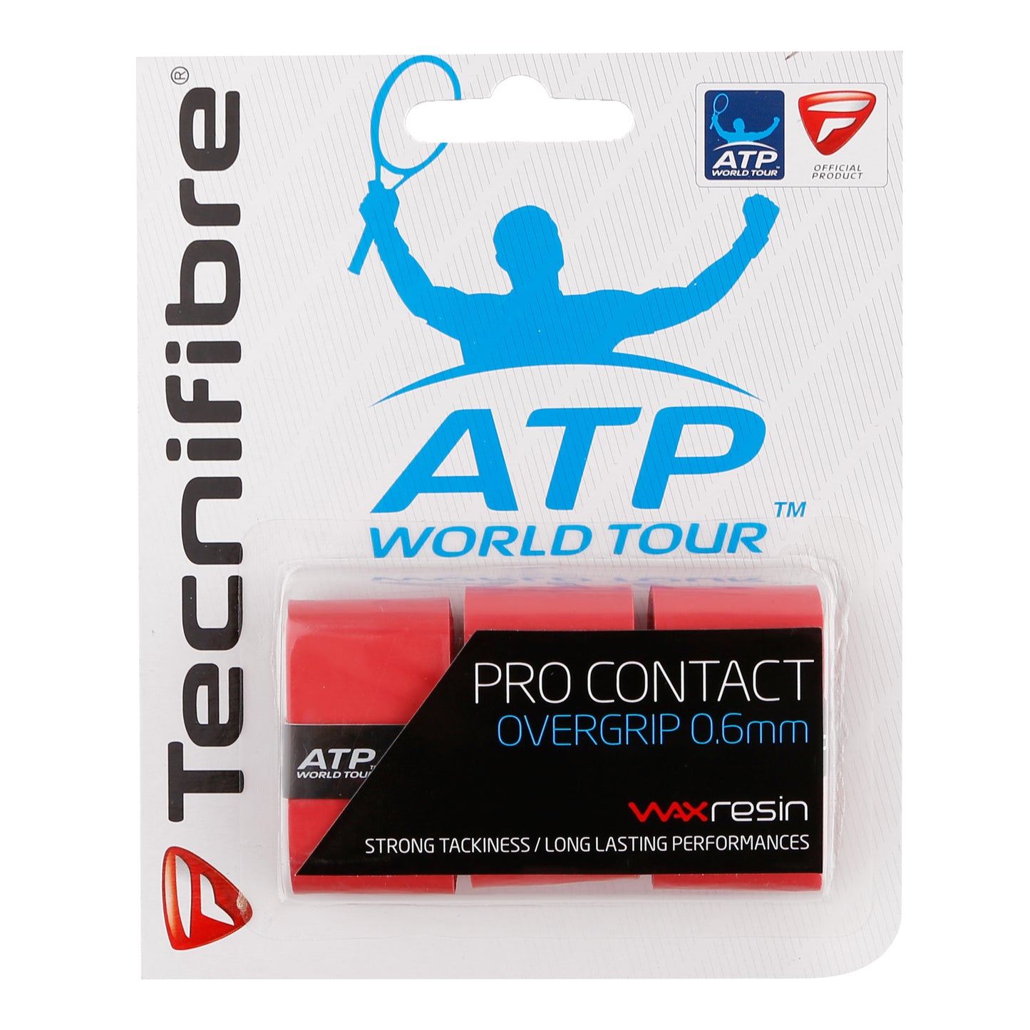 Tecnifibre Contact Pro 3er Verpakking 3 Stuks-Rood Tecnifibre Contact Pro 3er Verpakking 3 Stuks-Rood