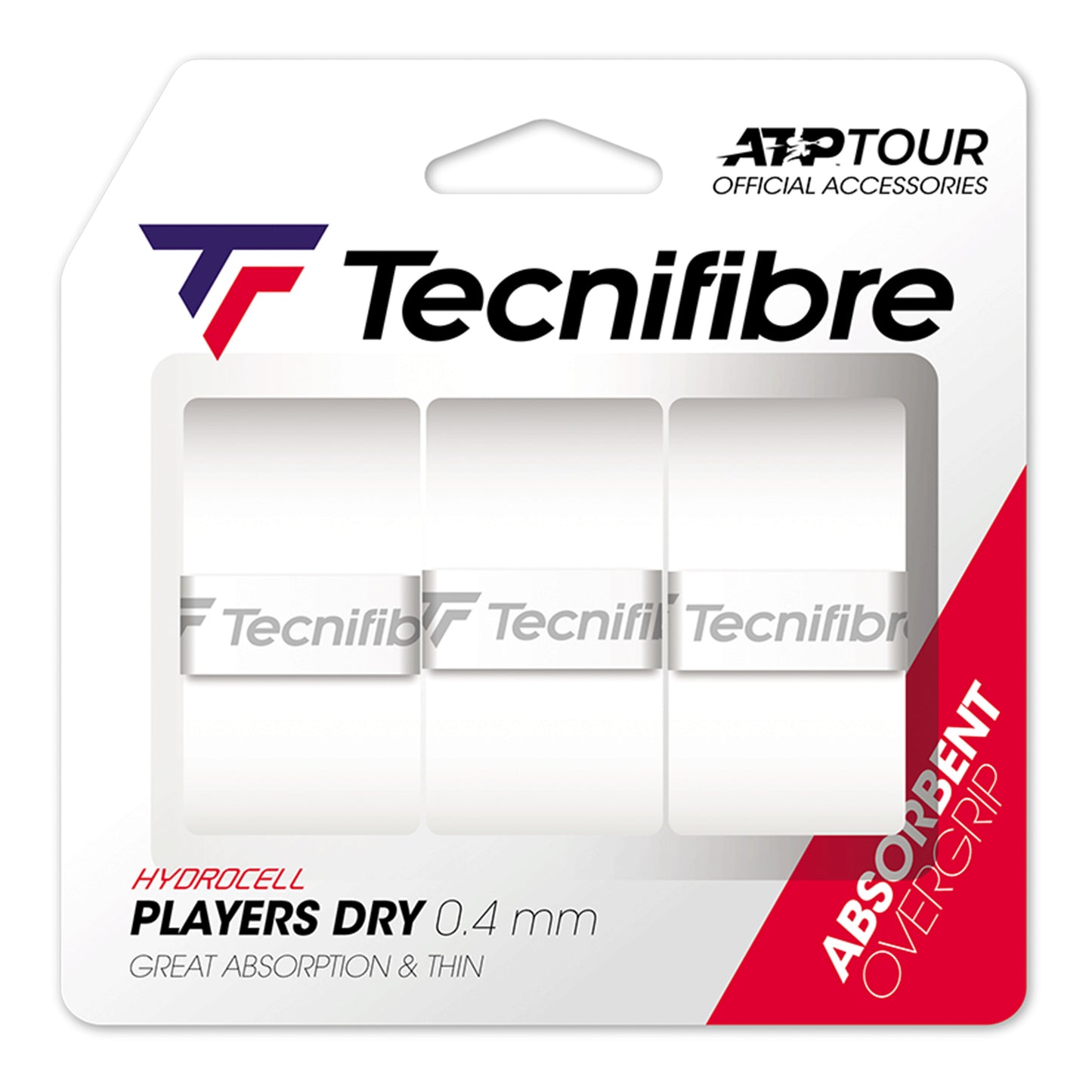 Tecnifibre Players Dry 3er Pack De 3-Blanc Tecnifibre Players Dry 3er Pack De 3-Blanc