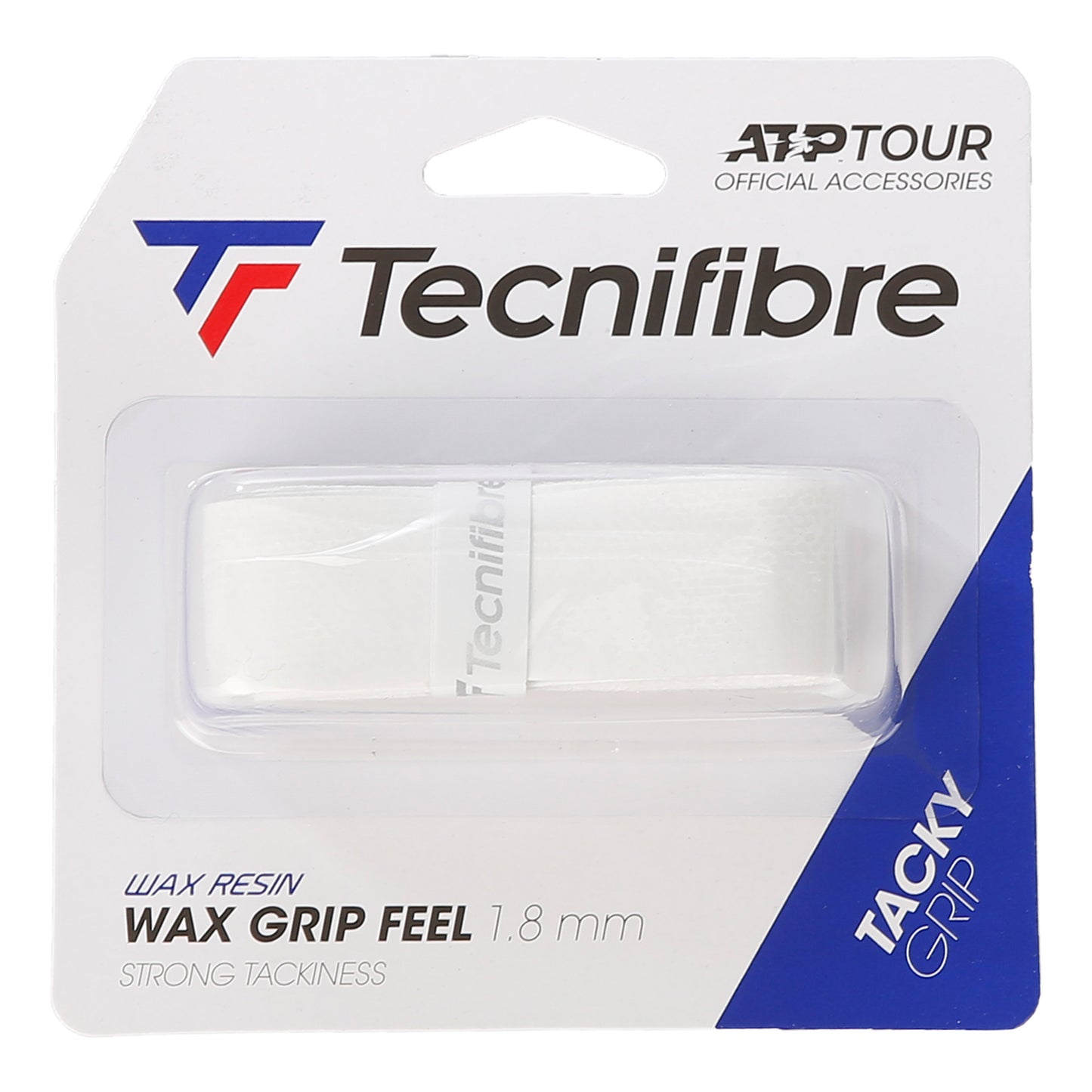Tecnifibre Wax Feel Grip Verpakking 1 Stuk-Wit Tecnifibre Wax Feel Grip Verpakking 1 Stuk-Wit