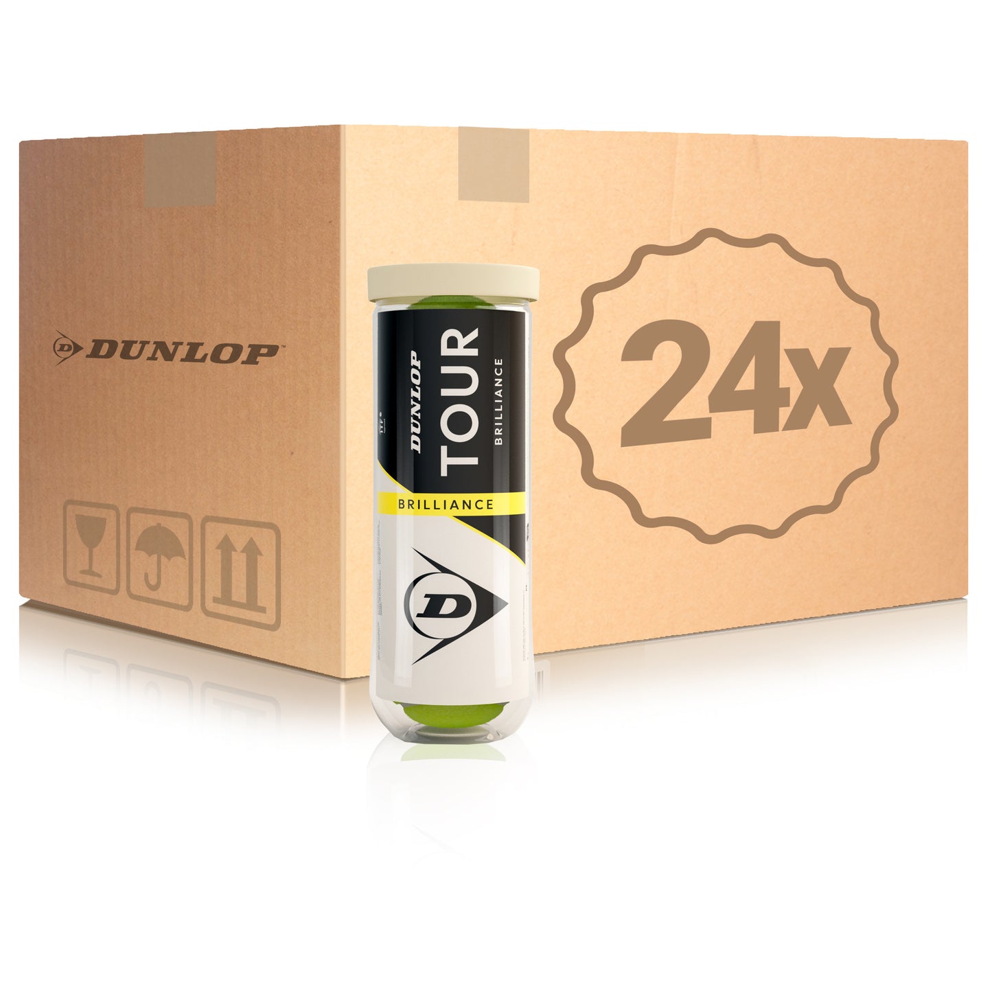 Dunlop 24 Tubes de 3 Tour Brilliance Dunlop 24 Tubes de 3 Tour Brilliance