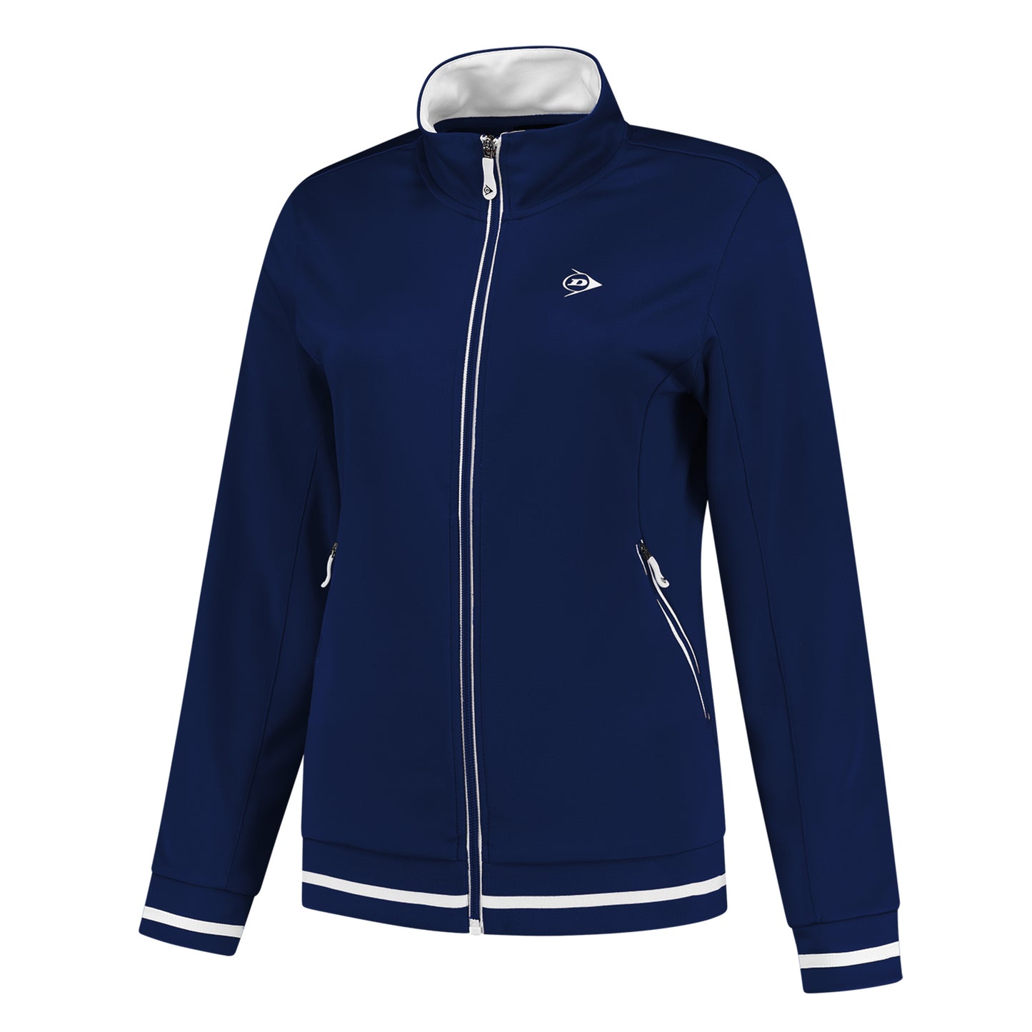 Dunlop Knitted Trainingsjack Dames - donkerblauw Dunlop Knitted Trainingsjack Dames - donkerblauw