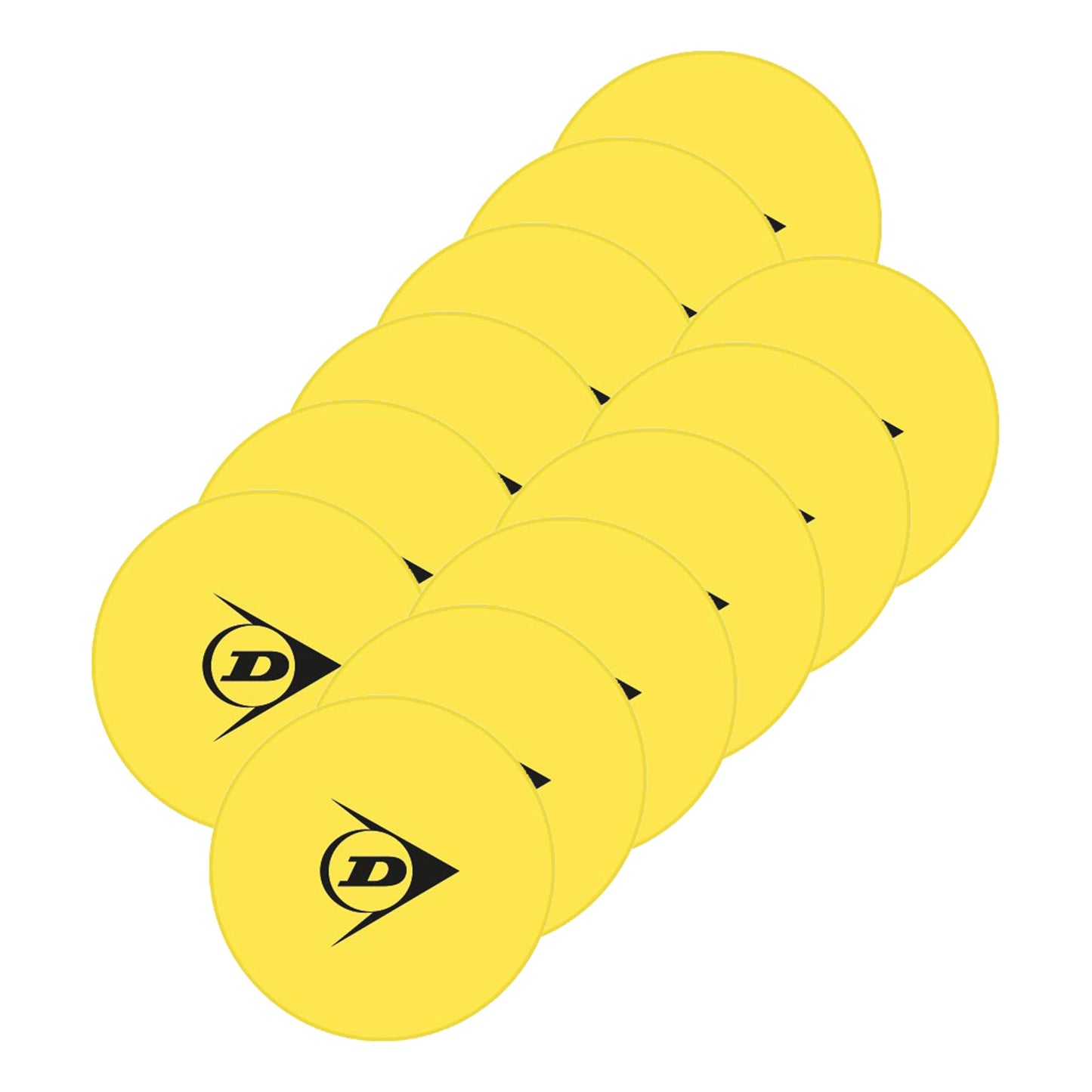 Dunlop Target Marquage Arrivée Pack De 12-Jaune Dunlop Target Marquage Arrivée Pack De 12-Jaune