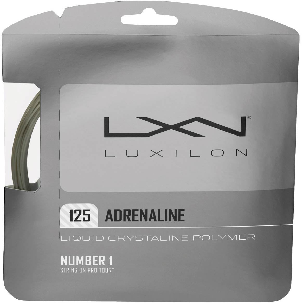 Luxilon Adrenaline Set snaren 12,2m - zilver Luxilon Adrenaline Set snaren 12,2m - zilver