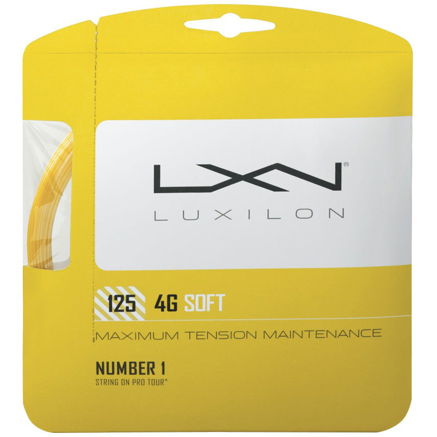 Luxilon 4G Soft Cordage en garniture 12,2m - or Luxilon 4G Soft Cordage en garniture 12,2m - or