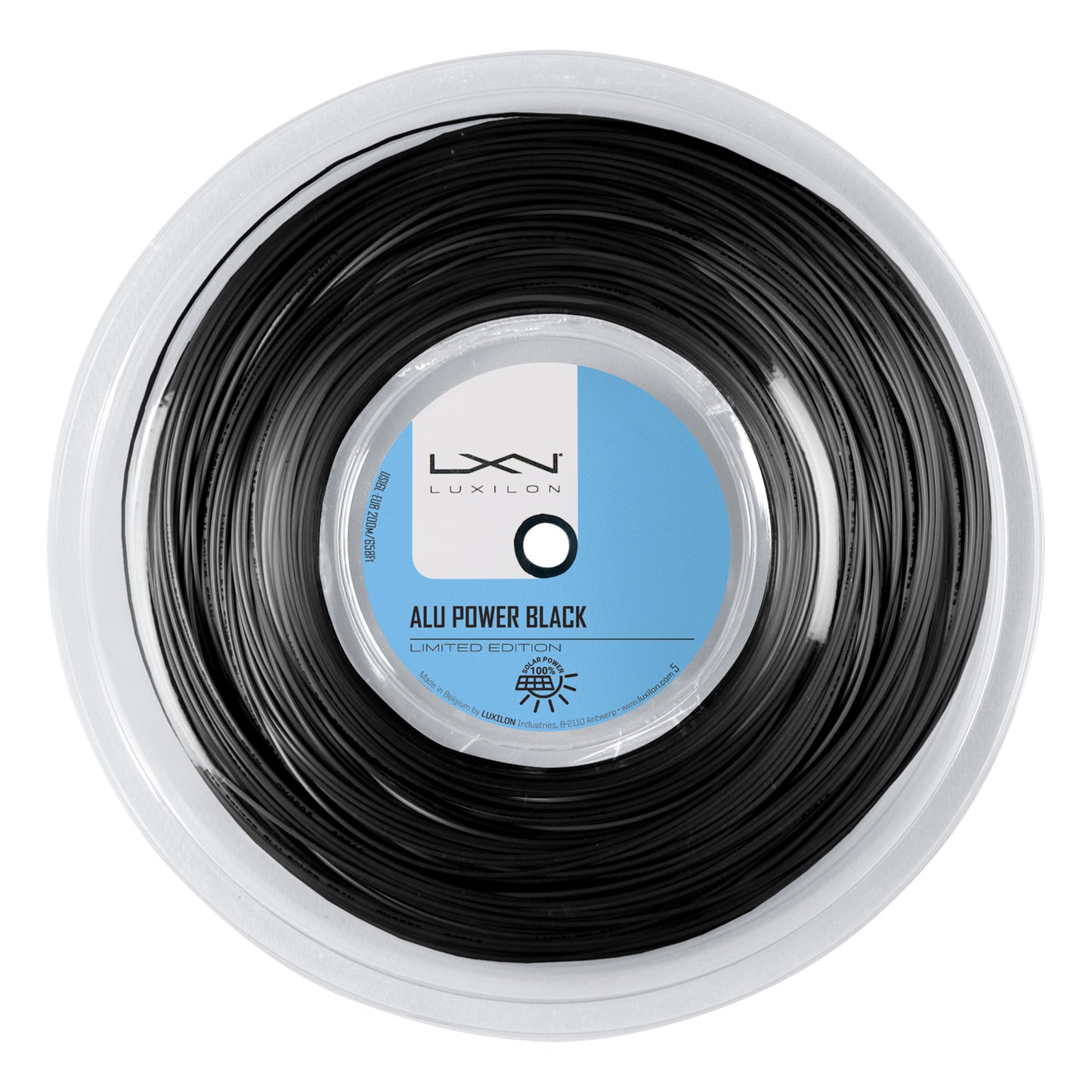 Luxilon Alu Power Black Ltd Rol Snaren 200m-Zwart Luxilon Alu Power Black Ltd Rol Snaren 200m-Zwart