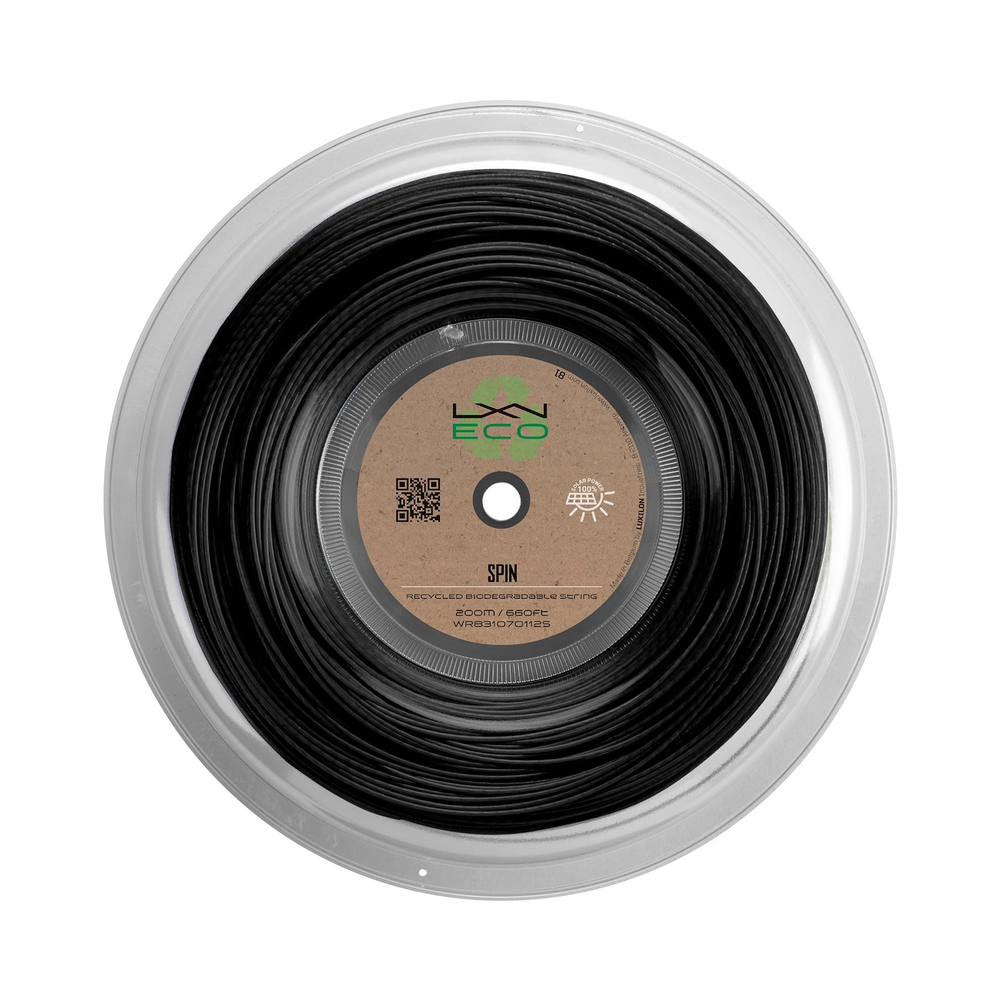 Luxilon Eco Spin Bobine Cordage 12,2m-Noir Luxilon Eco Spin Bobine Cordage 12,2m-Noir
