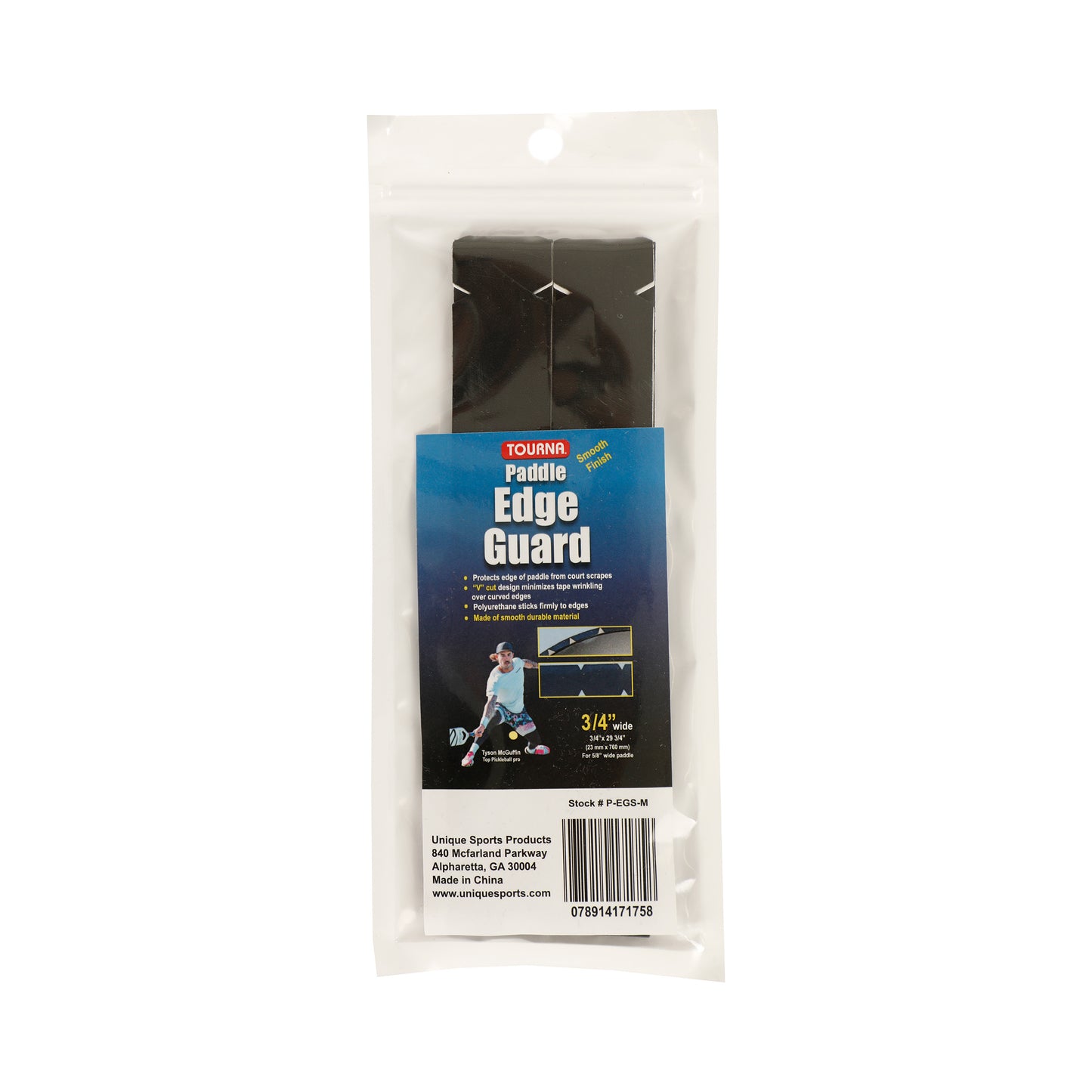 Tourna Padel Edge Guard 16mm Bande De Protection Pour Cadre Pickleball-Noir Tourna Padel Edge Guard 16mm Bande De Protection Pour Cadre Pickleball-Noir