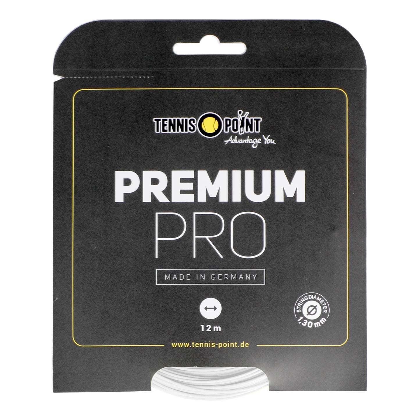 Tennis-Point Premium Pro Set Snaren 12m-Wit Tennis-Point Premium Pro Set Snaren 12m-Wit