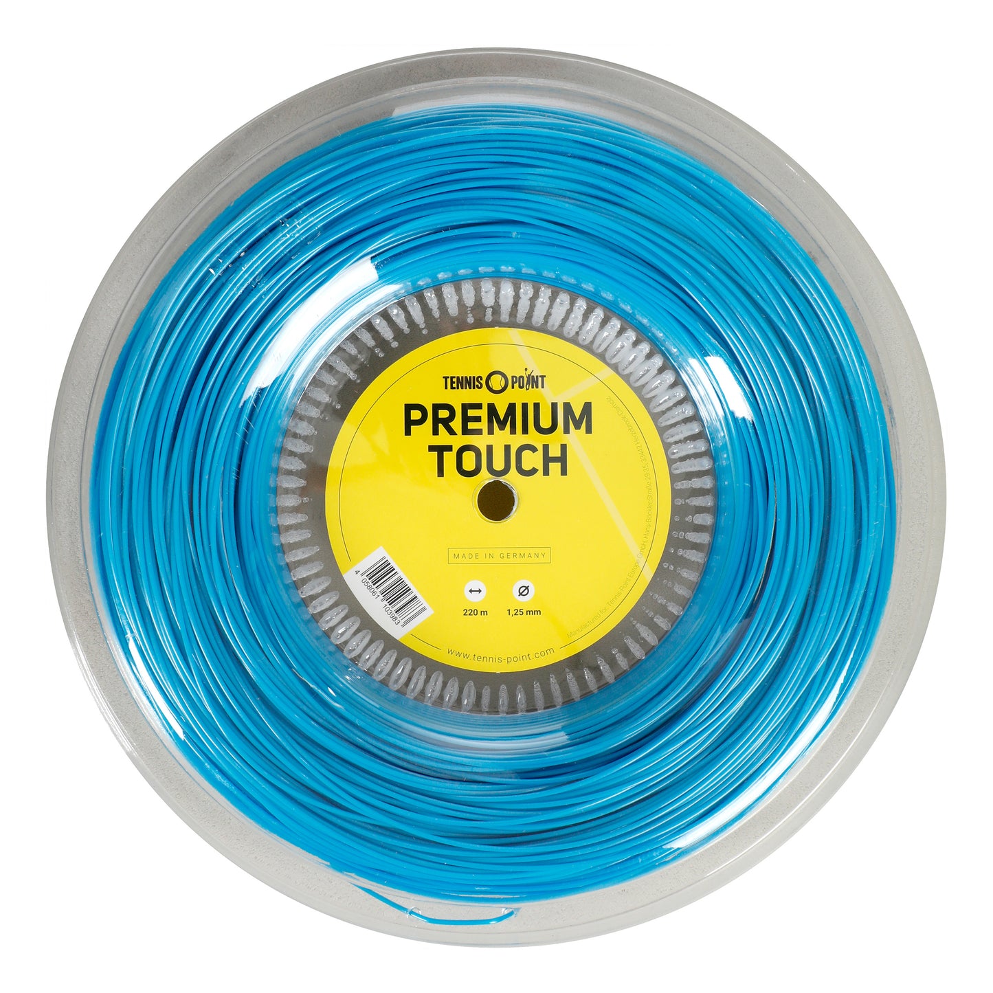 Tennis-Point Premium Touch Bobine cordage 220m - bleu clair Tennis-Point Premium Touch Bobine cordage 220m - bleu clair