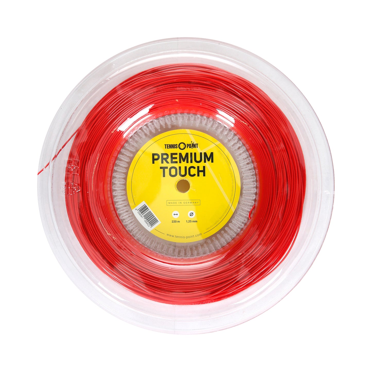 Tennis-Point Premium Touch Rol Snaren 220m-Rood Tennis-Point Premium Touch Rol Snaren 220m-Rood