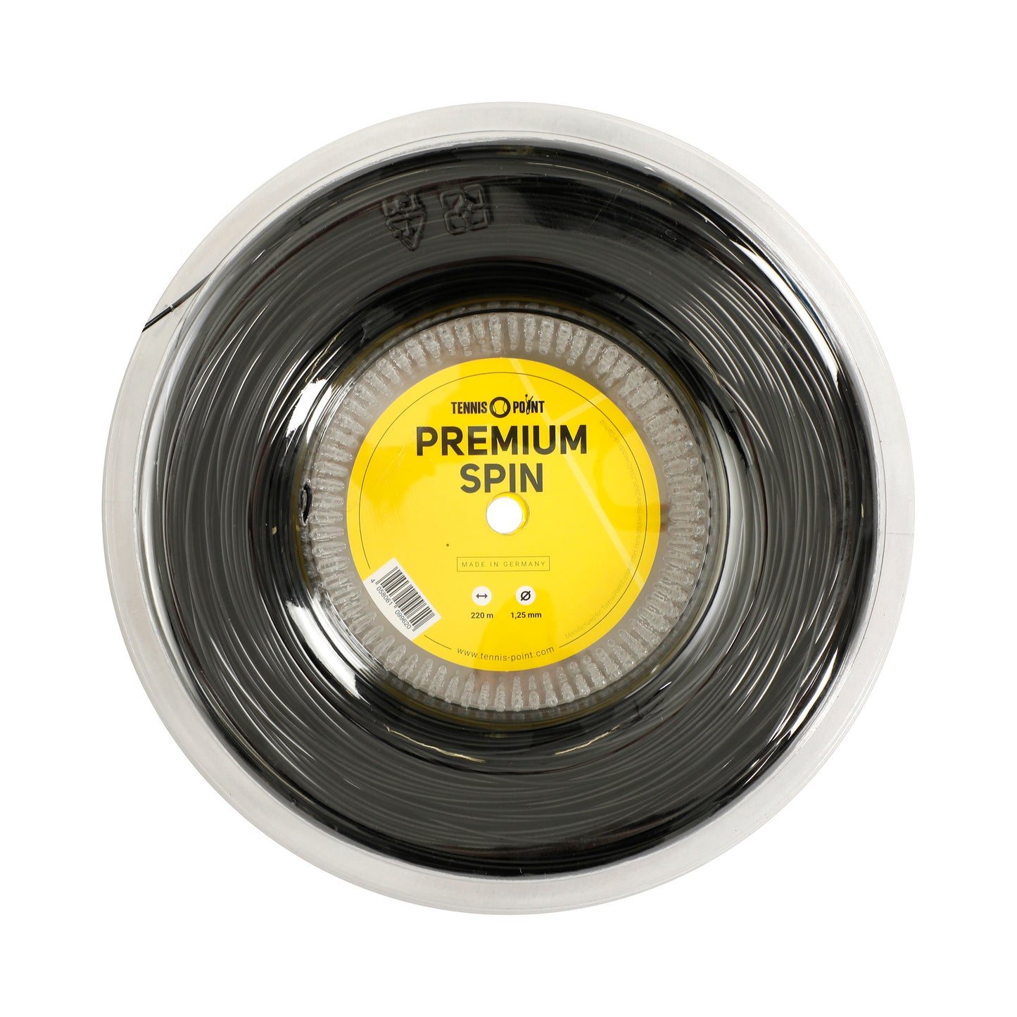 Tennis-Point Premium Spin Rol Snaren 220m-Zwart Tennis-Point Premium Spin Rol Snaren 220m-Zwart