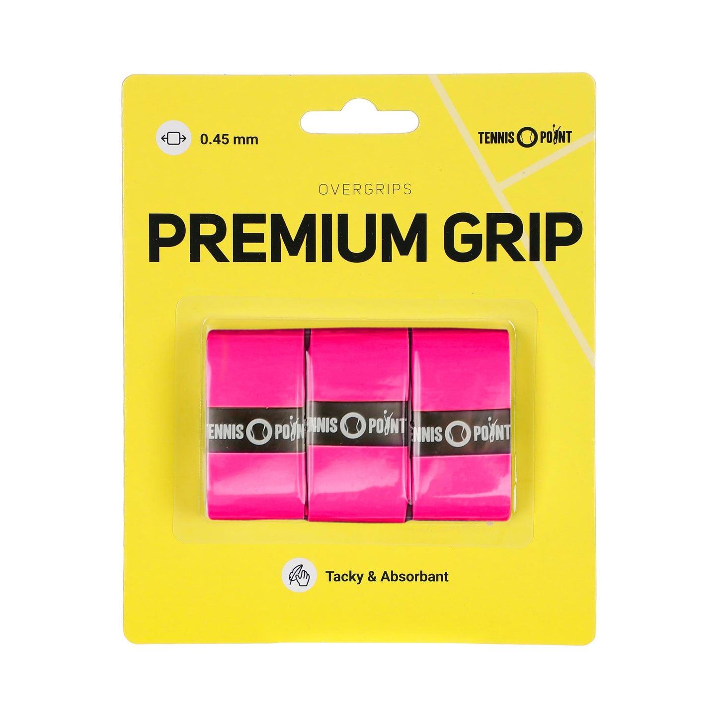 Tennis-Point Premium Grip Verpakking 3 Stuks-Pink Tennis-Point Premium Grip Verpakking 3 Stuks-Pink