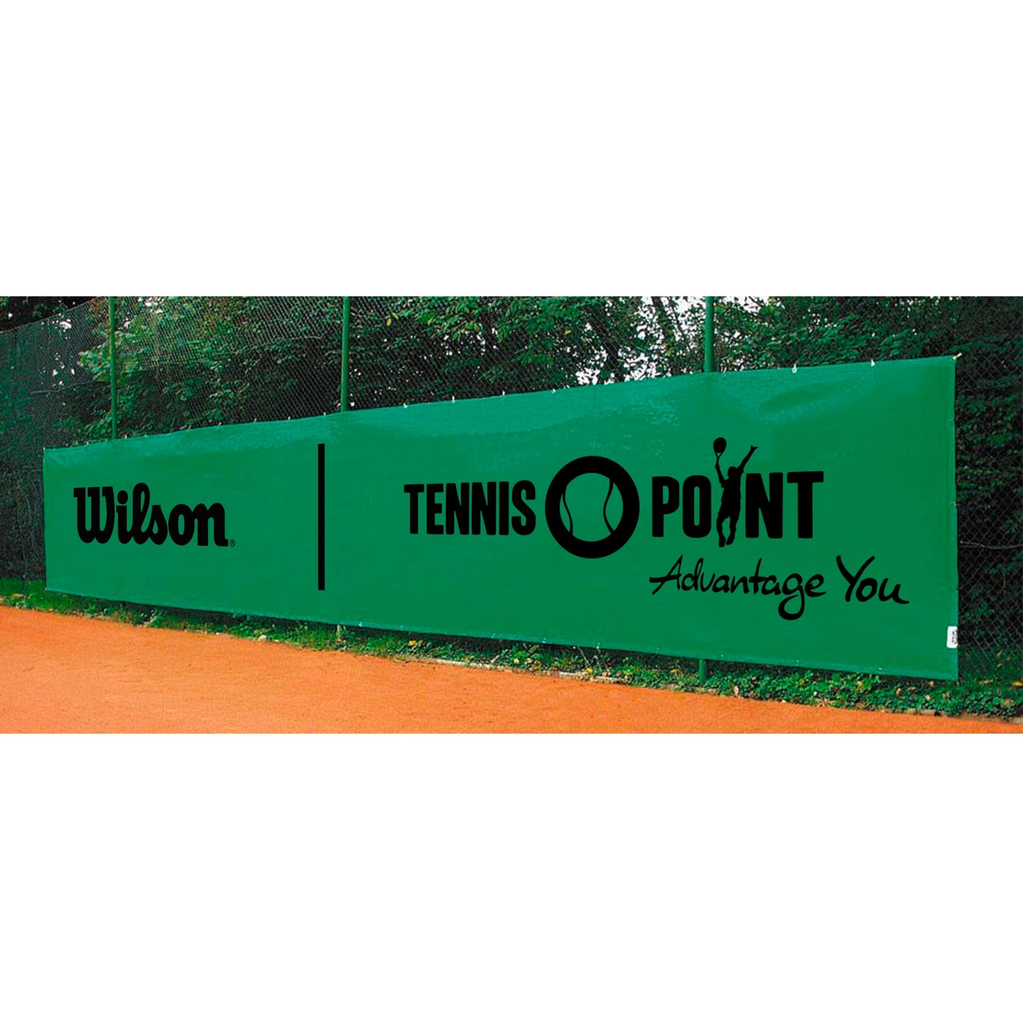 Tennis-Point Wilson 12x2m Winddoek-Groen Tennis-Point Wilson 12x2m Winddoek-Groen